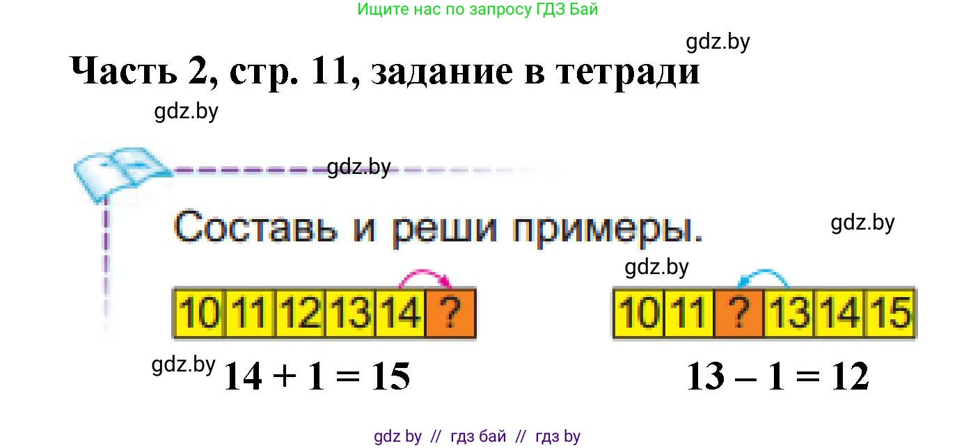 Математика, 1 класс Учебник, авторы: Муравьева Галина Леонидовна, Урбан Мария Анатольевна, издательство Академия образования, Минск, 2024, Часть 2, страница 11, Решение