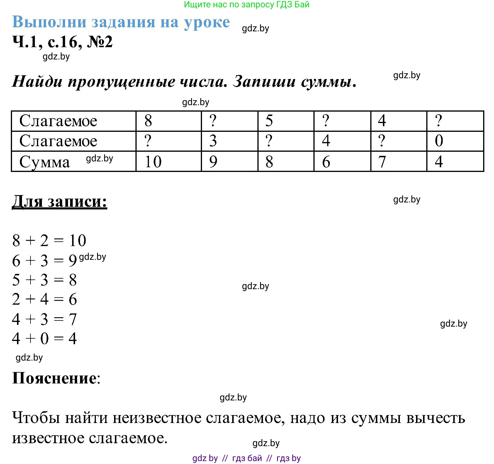 Математика, 2 класс Учебник, авторы: Муравьева Галина Леонидовна, Урбан Мария Анатольевна, издательство Академия образования, Минск, 2025, сиреневого цвета, Часть 1, страница 16, номер 2, Решение 2025