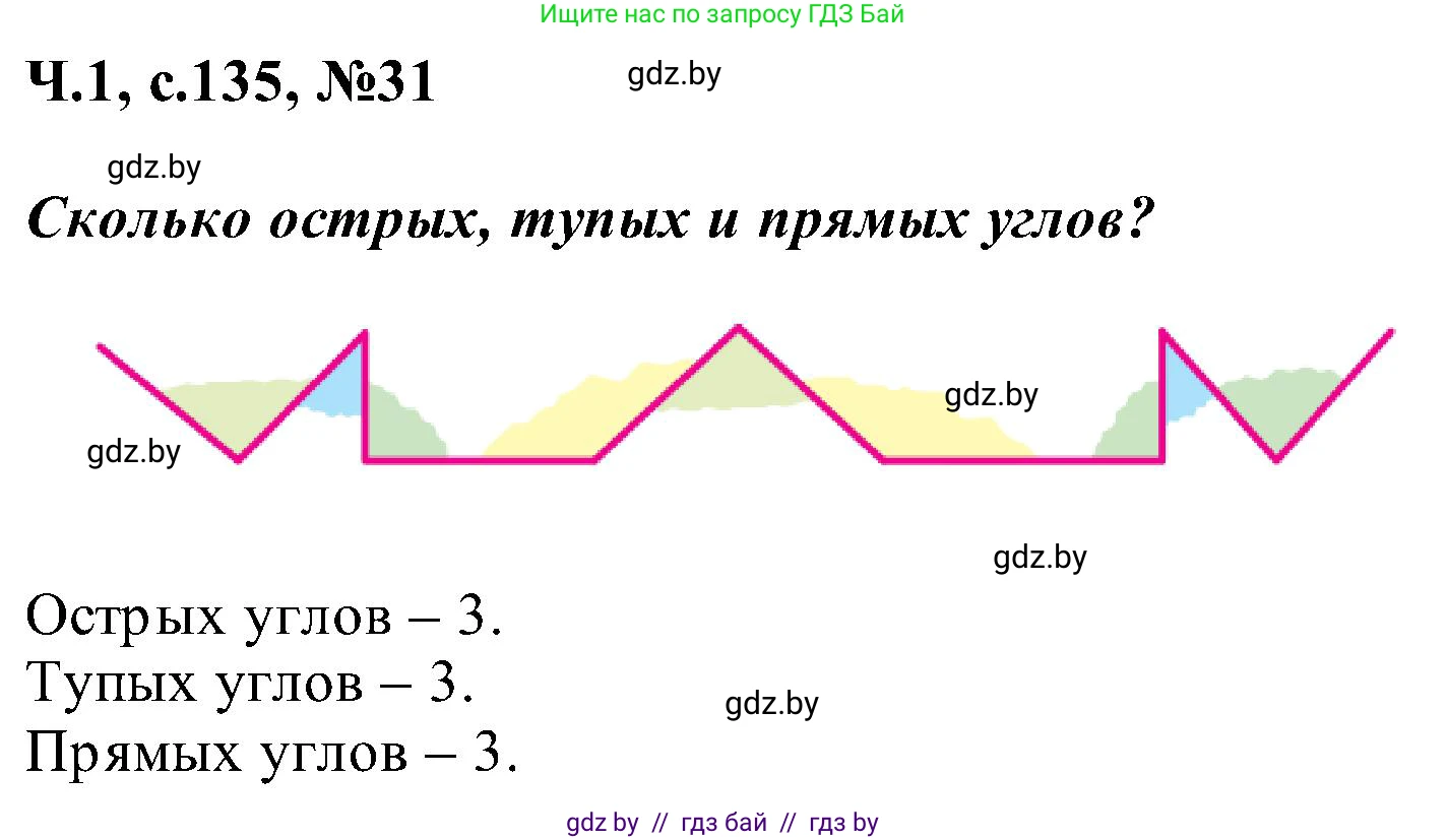 Математика, 2 класс Учебник, авторы: Муравьева Галина Леонидовна, Урбан Мария Анатольевна, издательство Академия образования, Минск, 2025, сиреневого цвета, Часть 1, страница 135, номер 31, Решение 2025