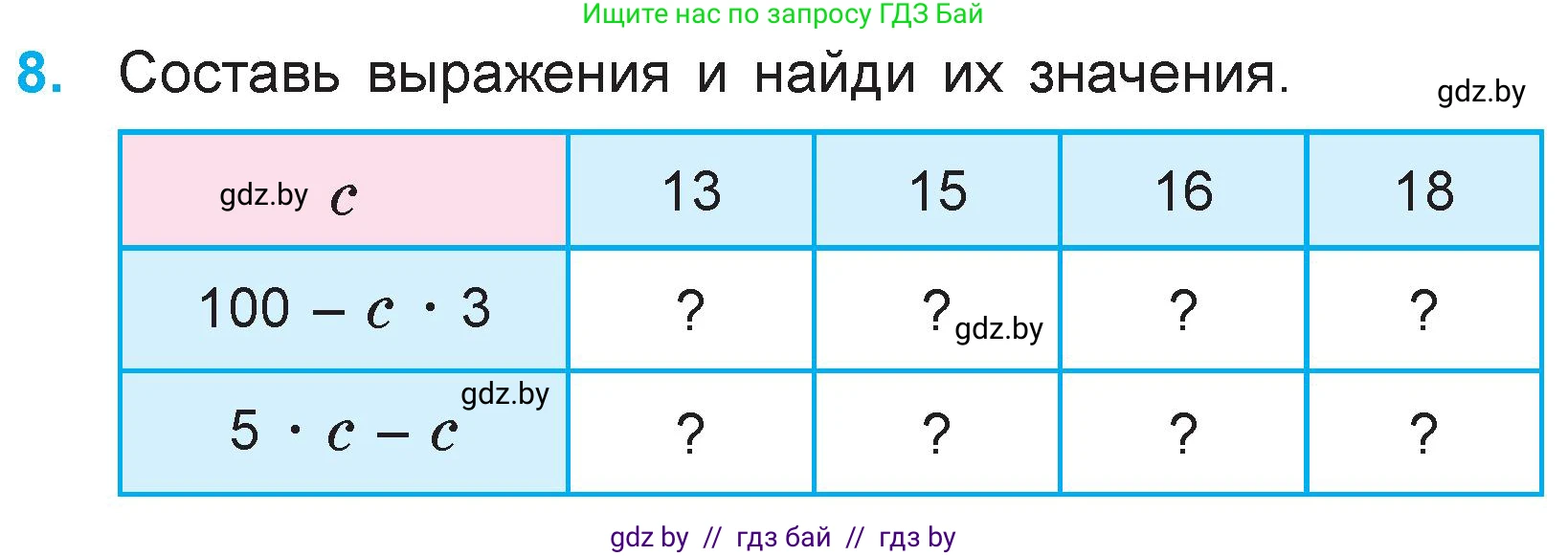 Математика, 3 класс Учебник, авторы: Муравьева Галина Леонидовна, Урбан Мария Анатольевна, издательство Национальный институт образования, Минск, 2021, оранжевого цвета, Часть 1, страница 127, номер 8, Условие