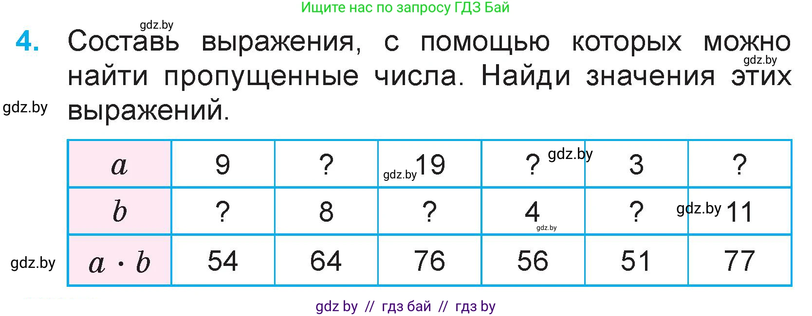 Математика, 3 класс Учебник, авторы: Муравьева Галина Леонидовна, Урбан Мария Анатольевна, издательство Национальный институт образования, Минск, 2021, оранжевого цвета, Часть 1, страница 134, номер 4, Условие