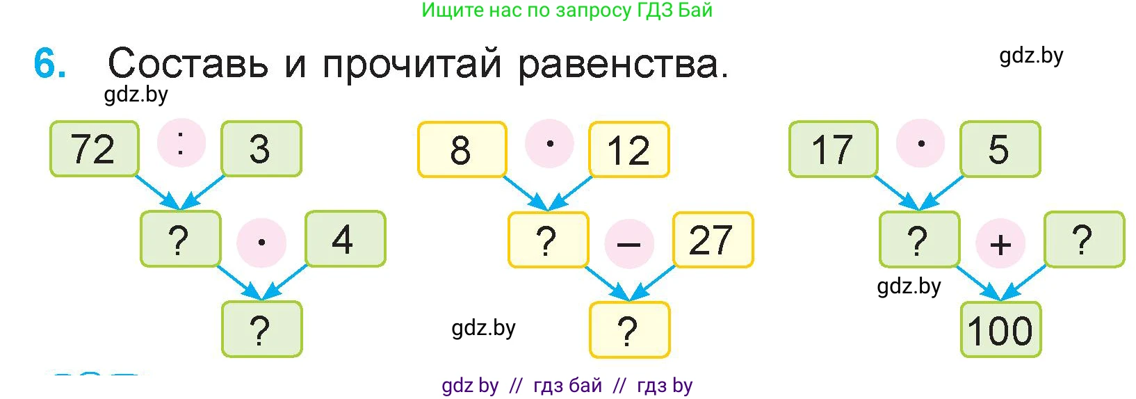 Математика, 3 класс Учебник, авторы: Муравьева Галина Леонидовна, Урбан Мария Анатольевна, издательство Национальный институт образования, Минск, 2021, оранжевого цвета, Часть 2, страница 20, номер 6, Условие