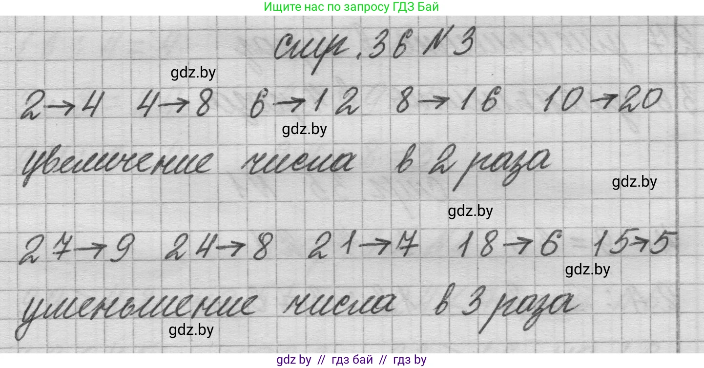Математика, 3 класс Учебник, авторы: Муравьева Галина Леонидовна, Урбан Мария Анатольевна, издательство Национальный институт образования, Минск, 2021, оранжевого цвета, Часть 1, страница 36, номер 3, Решение 1