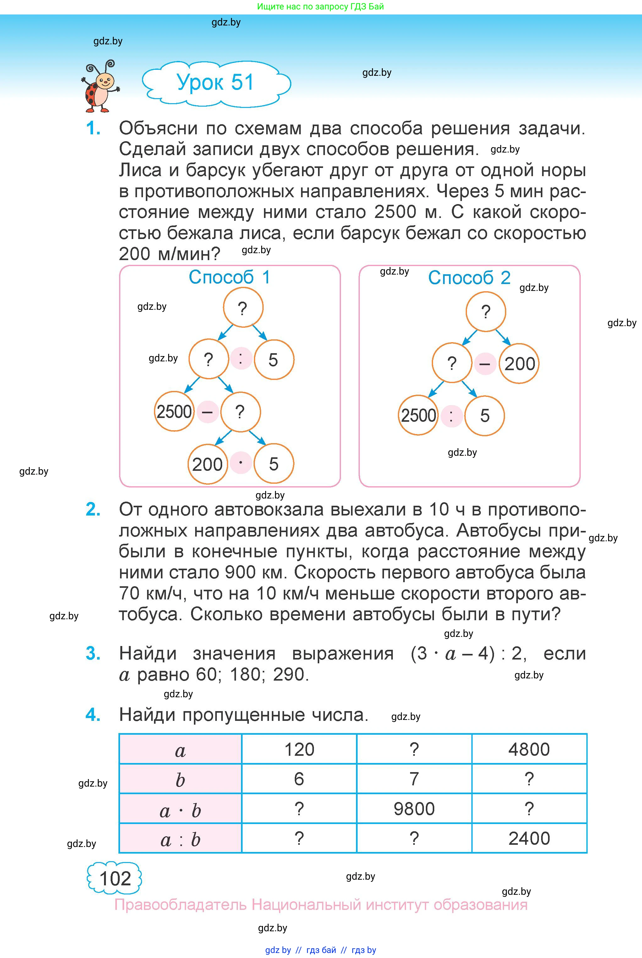 Математика, 4 класс Учебник, авторы: Муравьева Галина Леонидовна, Урбан Мария Анатольевна, издательство Национальный институт образования, Минск, 2022, розового цвета, Часть 1, страница 102