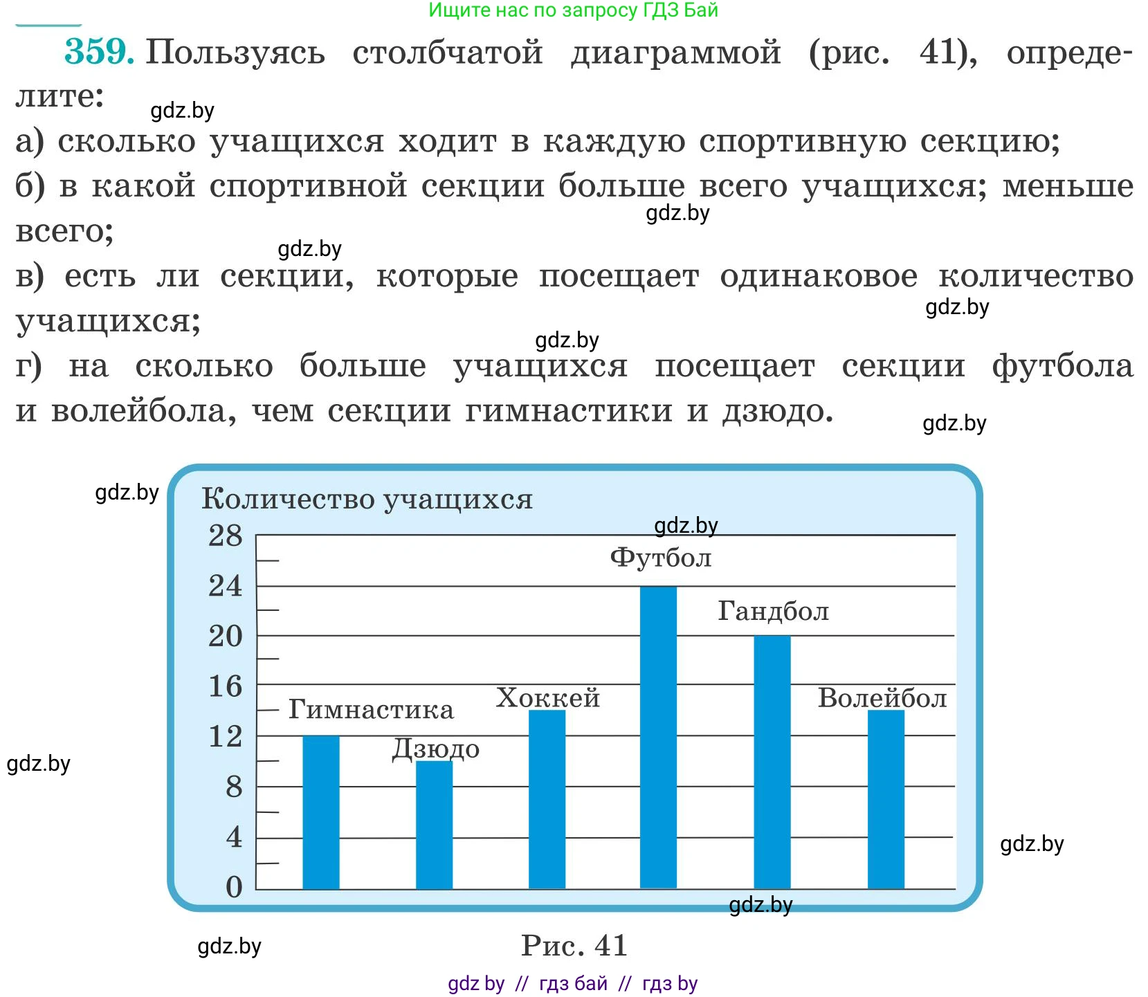 Математика, 5 класс Учебник, авторы: Герасимов Валерий Дмитриевич, Пирютко Ольга Николаевна, Лобанов Александр Павлович, издательство Адукацыя i выхаванне, Минск, 2025, белого цвета, Часть 2, страница 107, номер 359, Условие 2025