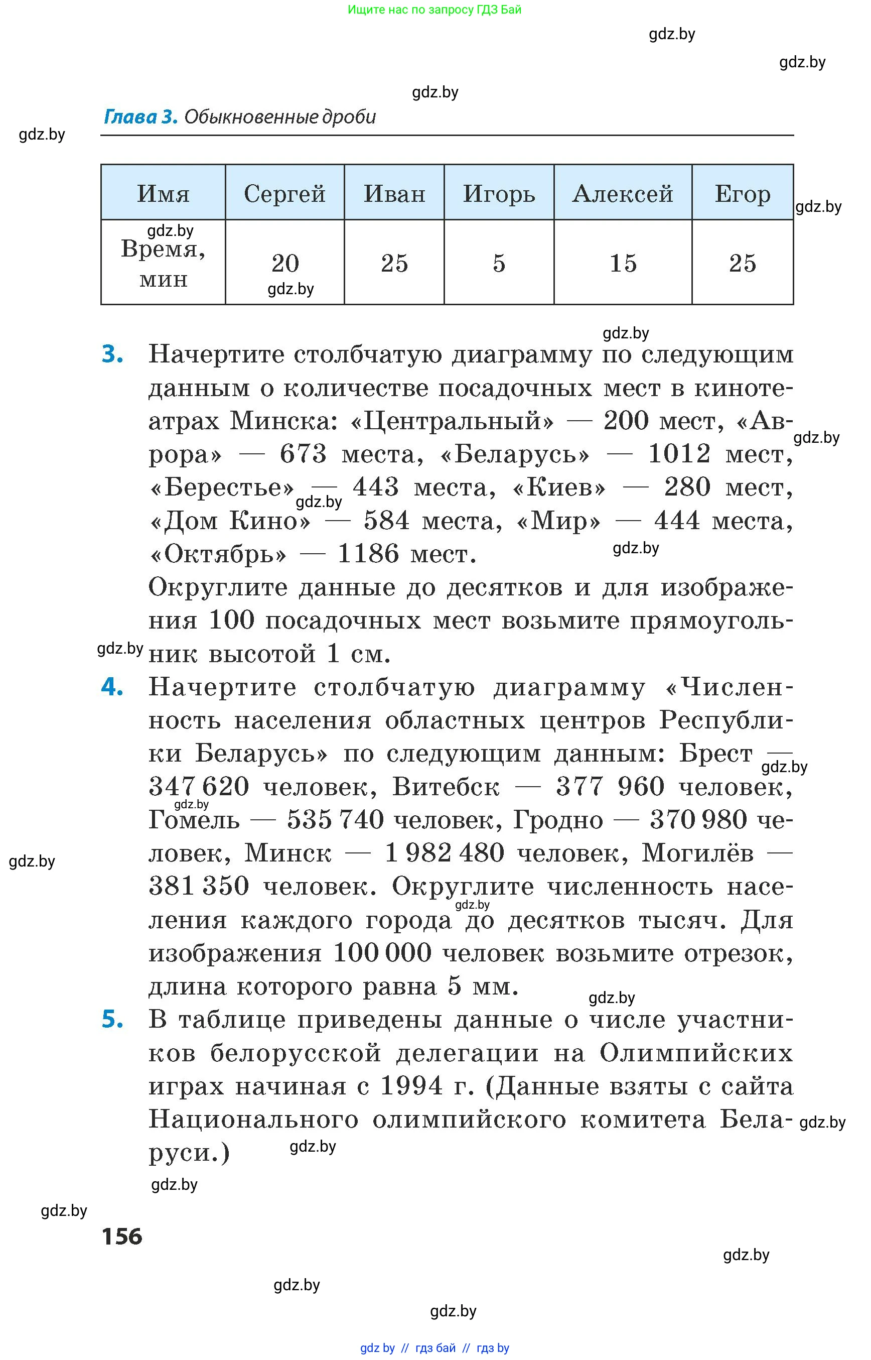 Математика, 5 класс Сборник задач, авторы: Пирютко Ольга Николаевна, Терешко Оксана Александровна, Герасимов Валерий Дмитриевич, издательство Адукацыя i выхаванне, Минск, 2019, белого цвета, страница 156