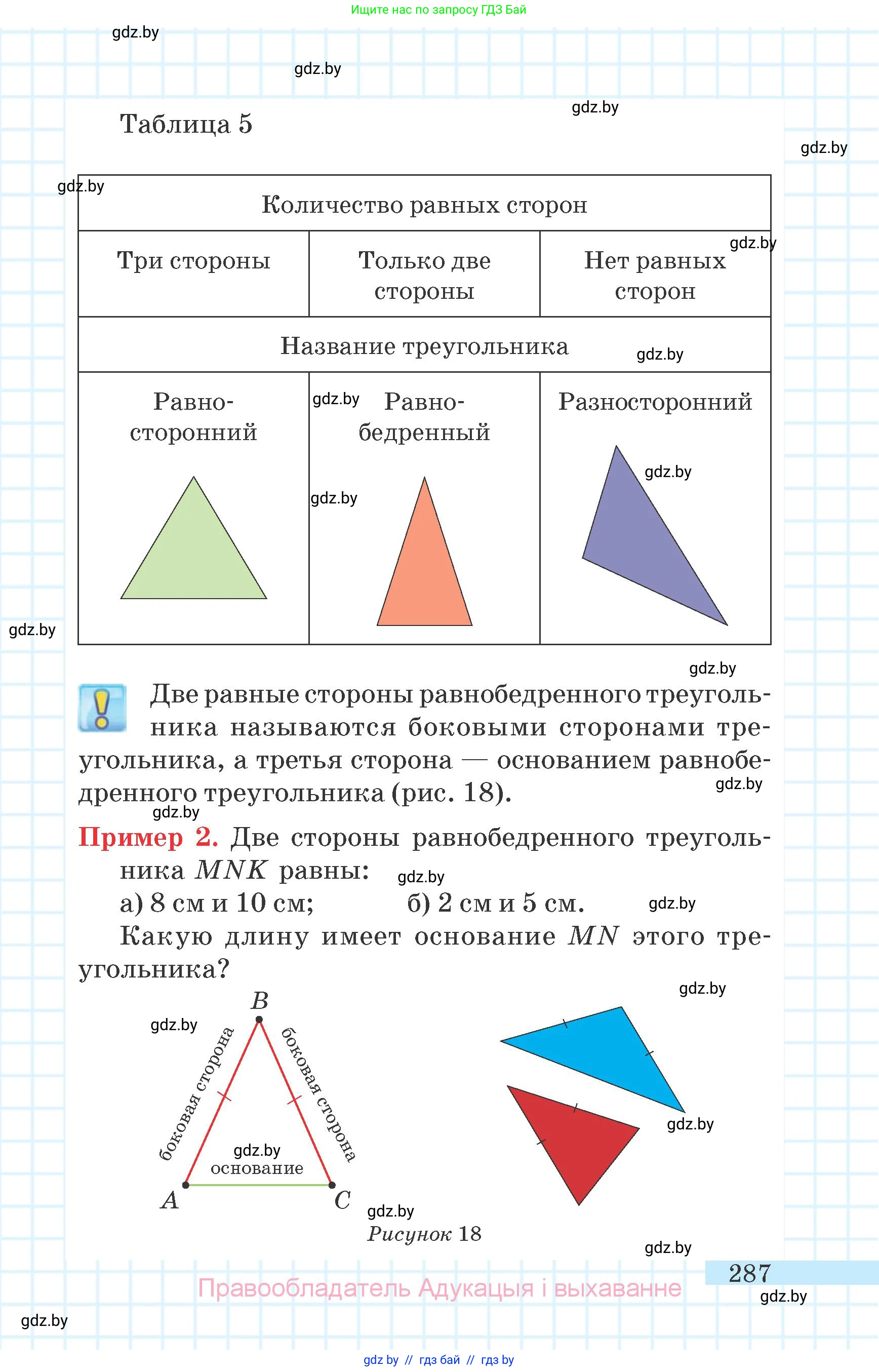Математика, 6 класс Учебник, авторы: Герасимов Валерий Дмитриевич, Пирютко Ольга Николаевна, издательство Адукацыя i выхаванне, Минск, 2022, белого цвета, страница 58, номер 287, Условие