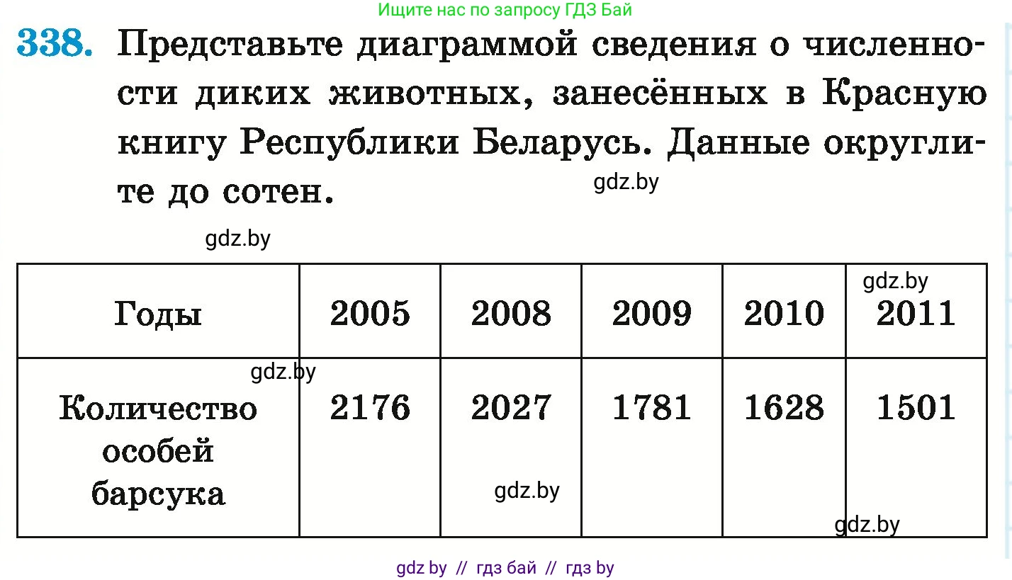Математика, 6 класс Учебник, авторы: Герасимов Валерий Дмитриевич, Пирютко Ольга Николаевна, издательство Адукацыя i выхаванне, Минск, 2022, белого цвета, страница 66, номер 338, Условие