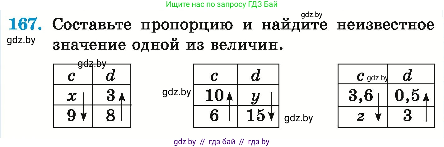 Математика, 6 класс Учебник, авторы: Герасимов Валерий Дмитриевич, Пирютко Ольга Николаевна, издательство Адукацыя i выхаванне, Минск, 2022, белого цвета, страница 127, номер 167, Условие
