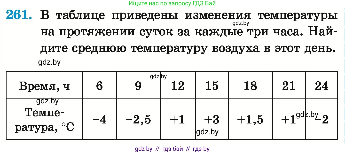 Математика, 6 класс Учебник, авторы: Герасимов Валерий Дмитриевич, Пирютко Ольга Николаевна, издательство Адукацыя i выхаванне, Минск, 2022, белого цвета, страница 235, номер 261, Условие