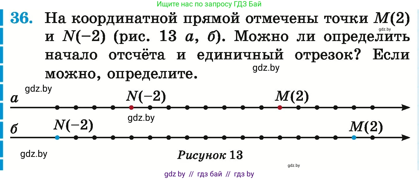 Математика, 6 класс Учебник, авторы: Герасимов Валерий Дмитриевич, Пирютко Ольга Николаевна, издательство Адукацыя i выхаванне, Минск, 2022, белого цвета, страница 188, номер 36, Условие