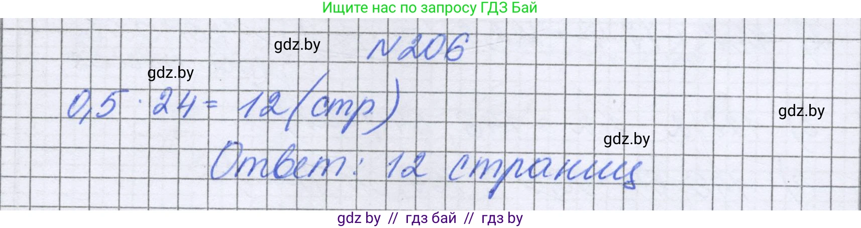 Математика, 6 класс Учебник, авторы: Герасимов Валерий Дмитриевич, Пирютко Ольга Николаевна, издательство Адукацыя i выхаванне, Минск, 2022, белого цвета, страница 46, номер 206, Решение