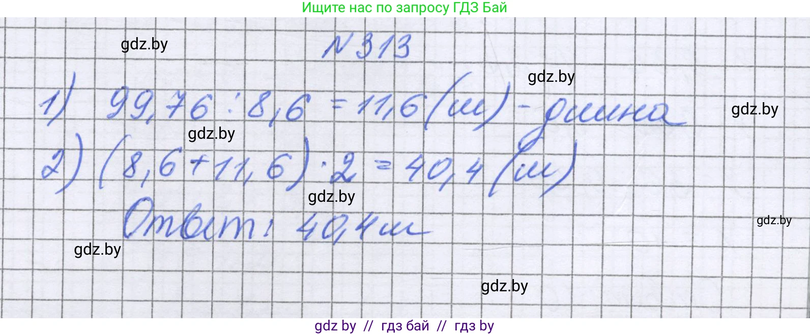 Математика, 6 класс Учебник, авторы: Герасимов Валерий Дмитриевич, Пирютко Ольга Николаевна, издательство Адукацыя i выхаванне, Минск, 2022, белого цвета, страница 63, номер 313, Решение