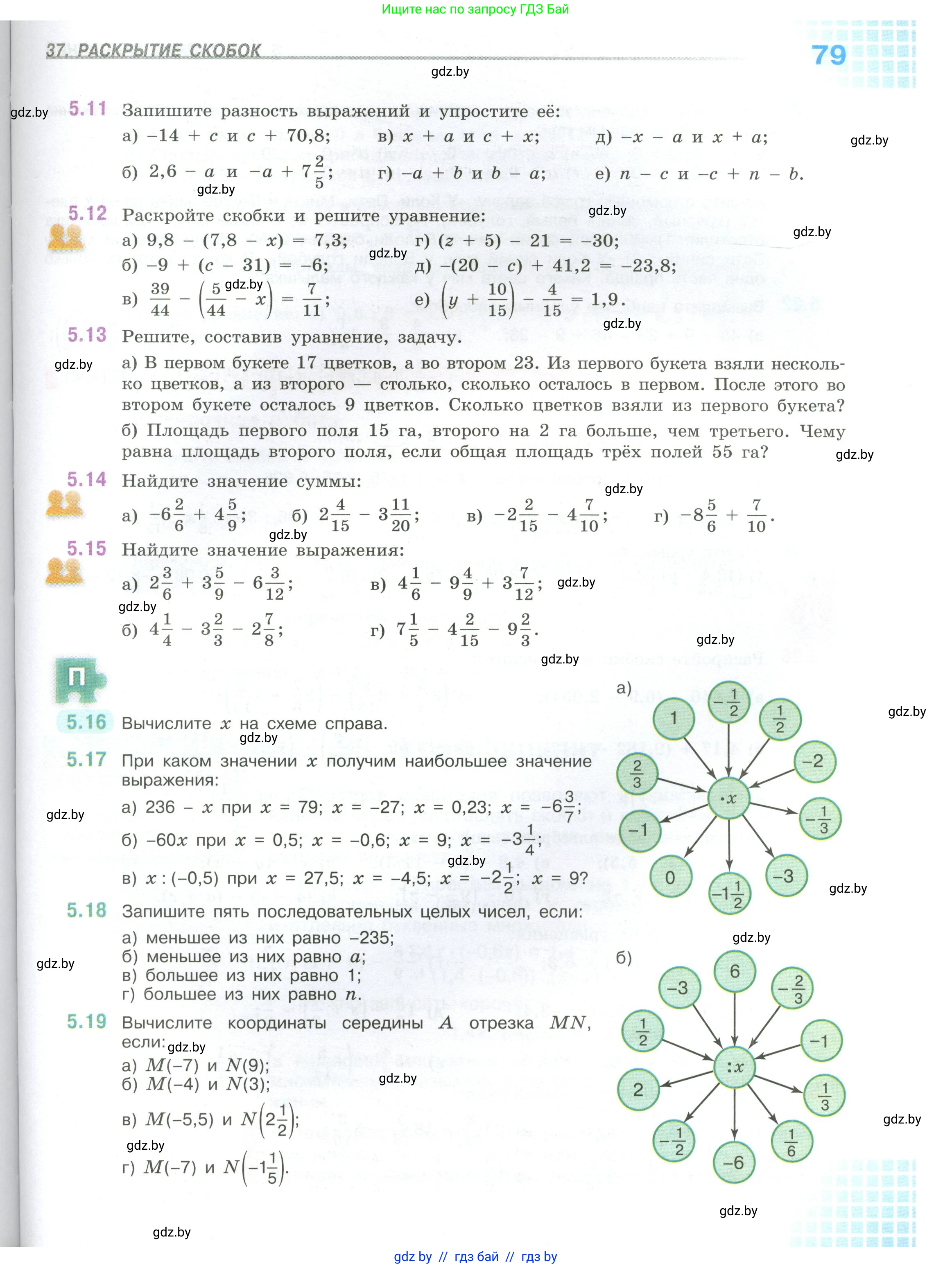 Математика, 6 класс Учебник, авторы: Виленкин Наум Яковлевич, Жохов Владимир Иванович, Чесноков Александр Семёнович, Александрова Лилия Александровна, Шварцбурд Семён Исаакович, издательство Просвещение, Москва, 2023, белого цвета, Часть 1, страница 79