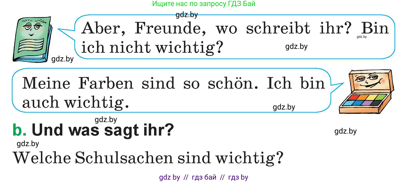 Немецкий язык (Deutsch), 3 класс Учебник (Schülerbuch), авторы: Будько Антонина Филипповна (Budjko Antonina), Урбанович Инна Ювинальевна (Urbanowitsch Ina), издательство Вышэйшая школа, Минск, 2018, бирюзового цвета, Часть 1, страница 116, номер 11, Условие (продолжение 2)