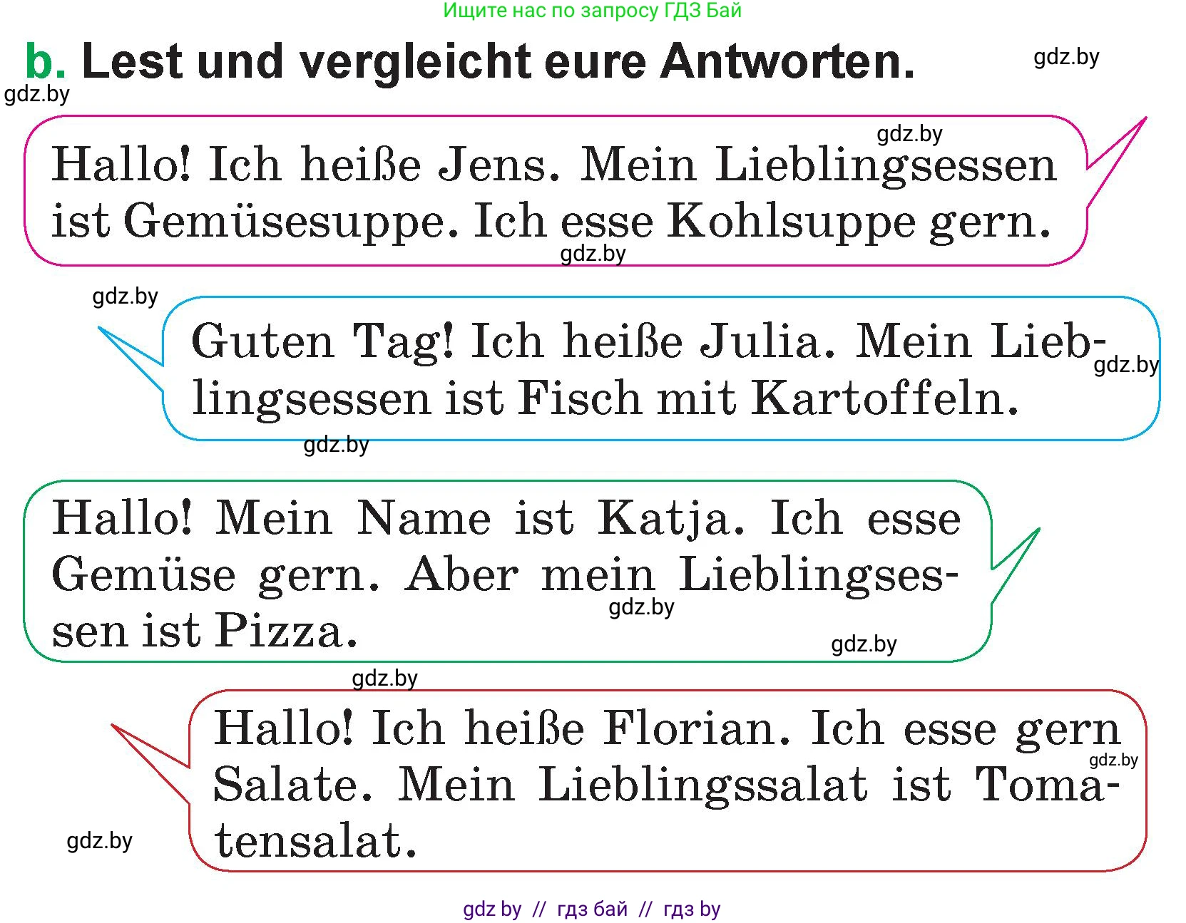 Немецкий язык (Deutsch), 3 класс Учебник (Schülerbuch), авторы: Будько Антонина Филипповна (Budjko Antonina), Урбанович Инна Ювинальевна (Urbanowitsch Ina), издательство Вышэйшая школа, Минск, 2018, бирюзового цвета, Часть 2, страница 16, номер 11, Условие (продолжение 2)