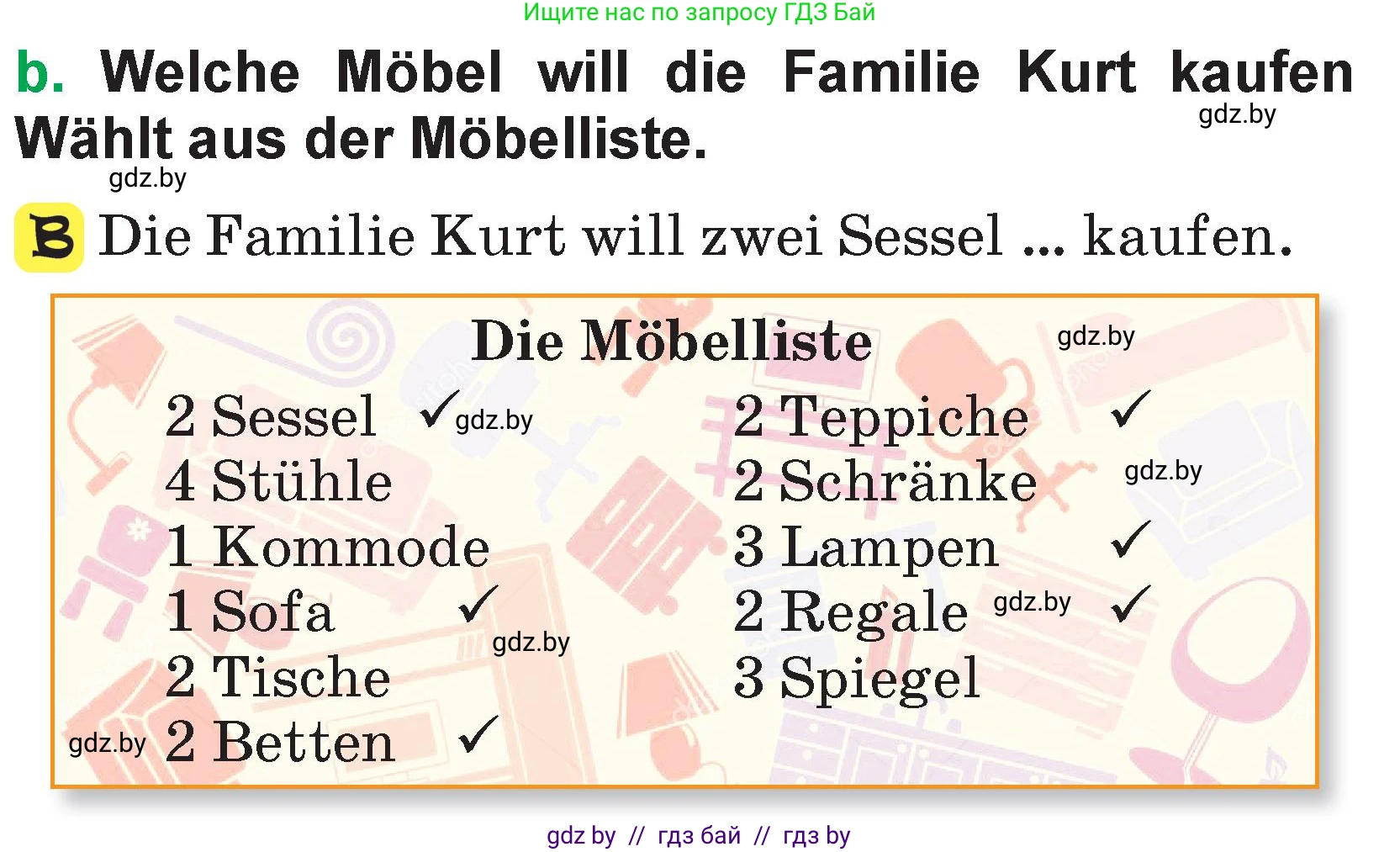 Немецкий язык (Deutsch), 3 класс Учебник (Schülerbuch), авторы: Будько Антонина Филипповна (Budjko Antonina), Урбанович Инна Ювинальевна (Urbanowitsch Ina), издательство Вышэйшая школа, Минск, 2018, бирюзового цвета, Часть 2, страница 40, номер 4, Условие (продолжение 2)
