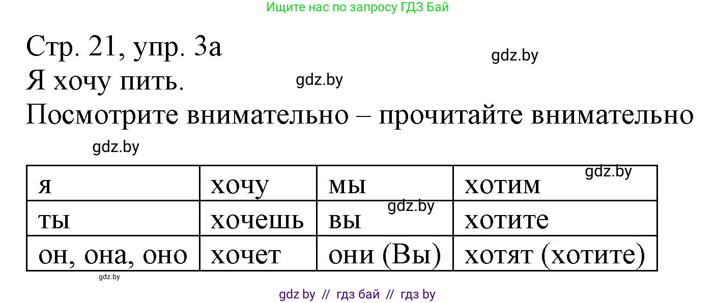 Немецкий язык (Deutsch), 3 класс Учебник (Schülerbuch), авторы: Будько Антонина Филипповна (Budjko Antonina), Урбанович Инна Ювинальевна (Urbanowitsch Ina), издательство Вышэйшая школа, Минск, 2018, бирюзового цвета, Часть 2, страница 21, номер 3, Решение