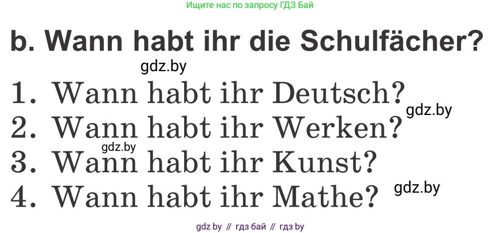Немецкий язык (Deutsch), 4 класс Учебник (Schülerbuch), авторы: Будько Антонина Филипповна (Budjko Antonina), Урбанович Инна Ювинальевна (Urbanowitsch Ina), издательство Вышэйшая школа, Минск, 2019, жёлтого цвета, Часть 1, страница 43, номер 4b, Условие