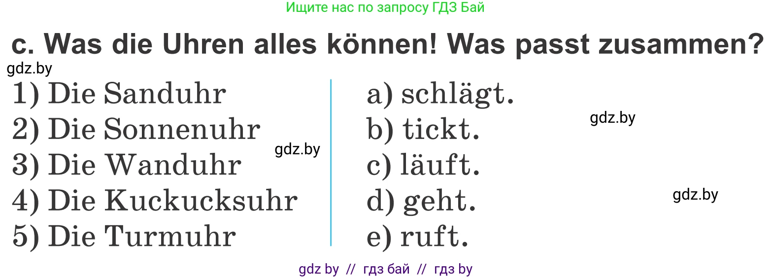 Немецкий язык (Deutsch), 4 класс Учебник (Schülerbuch), авторы: Будько Антонина Филипповна (Budjko Antonina), Урбанович Инна Ювинальевна (Urbanowitsch Ina), издательство Вышэйшая школа, Минск, 2019, жёлтого цвета, Часть 1, страница 55, номер 5c, Условие
