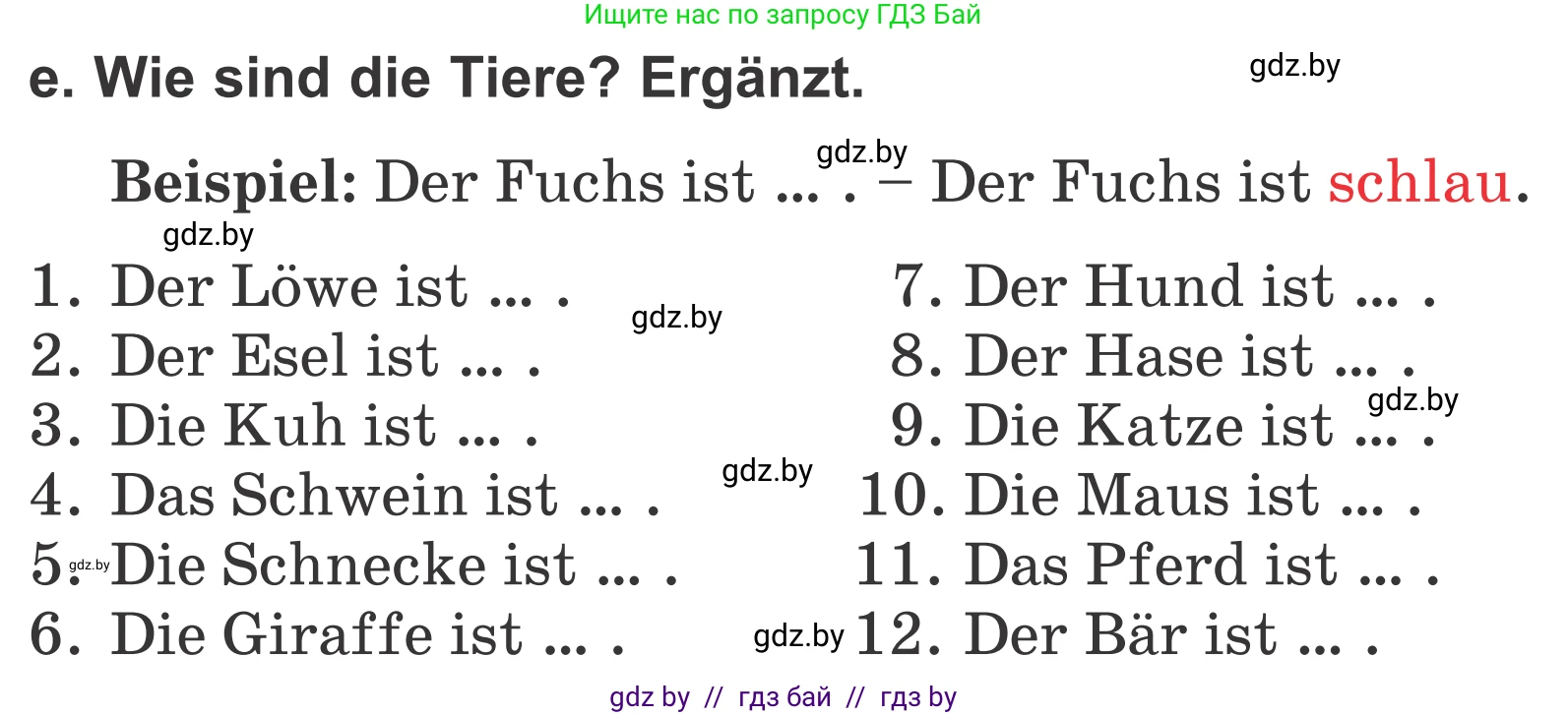 Немецкий язык (Deutsch), 4 класс Учебник (Schülerbuch), авторы: Будько Антонина Филипповна (Budjko Antonina), Урбанович Инна Ювинальевна (Urbanowitsch Ina), издательство Вышэйшая школа, Минск, 2019, жёлтого цвета, Часть 1, страница 80, номер 3e, Условие