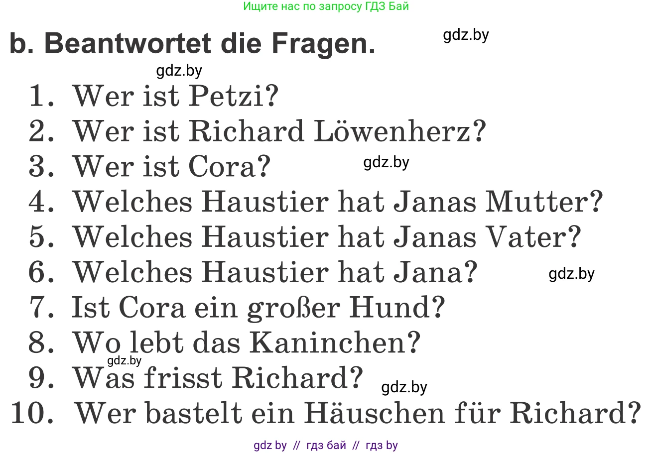 Немецкий язык (Deutsch), 4 класс Учебник (Schülerbuch), авторы: Будько Антонина Филипповна (Budjko Antonina), Урбанович Инна Ювинальевна (Urbanowitsch Ina), издательство Вышэйшая школа, Минск, 2019, жёлтого цвета, Часть 1, страница 118, номер 10b, Условие