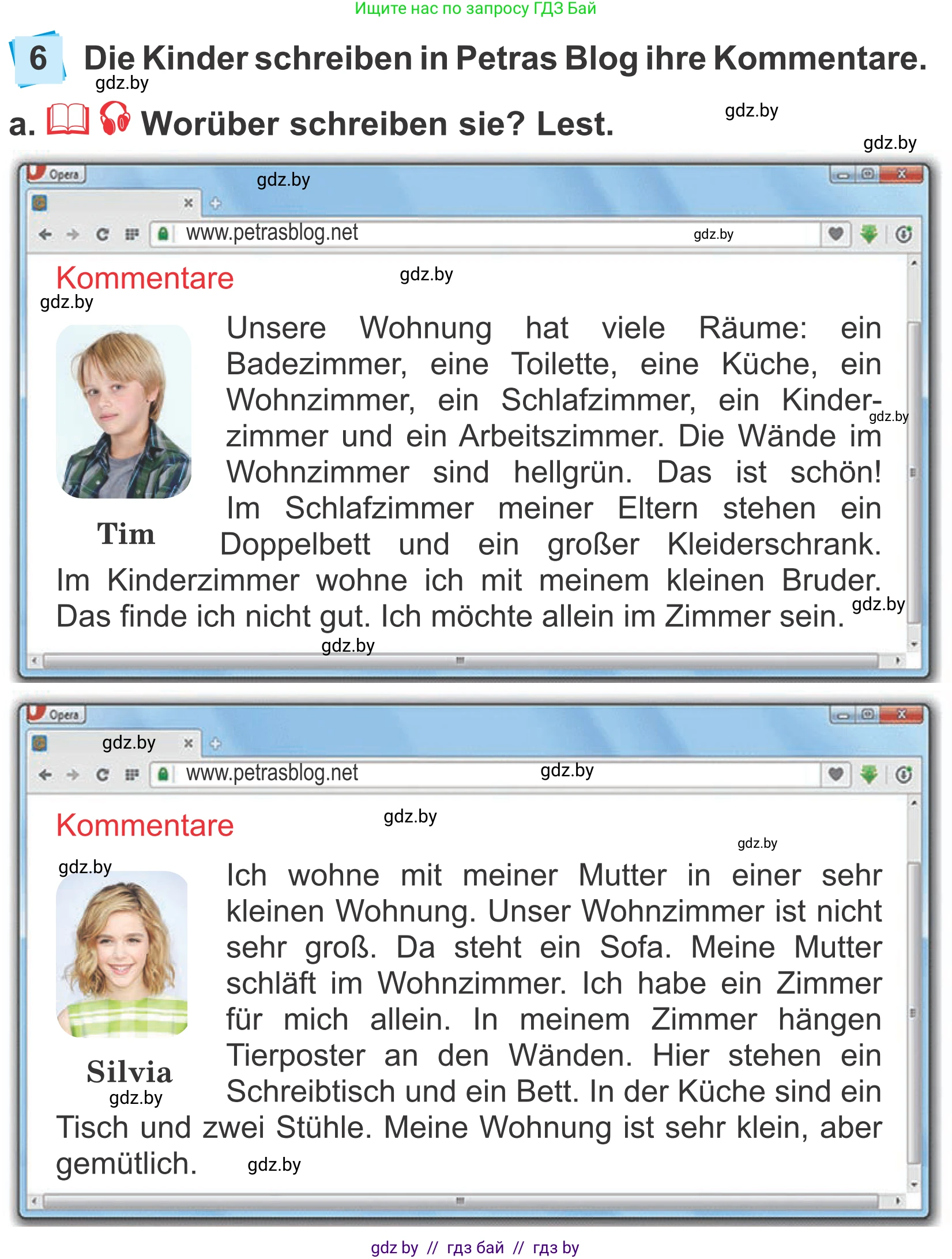 Немецкий язык (Deutsch), 4 класс Учебник (Schülerbuch), авторы: Будько Антонина Филипповна (Budjko Antonina), Урбанович Инна Ювинальевна (Urbanowitsch Ina), издательство Вышэйшая школа, Минск, 2019, жёлтого цвета, Часть 2, страница 56, номер 6a, Условие