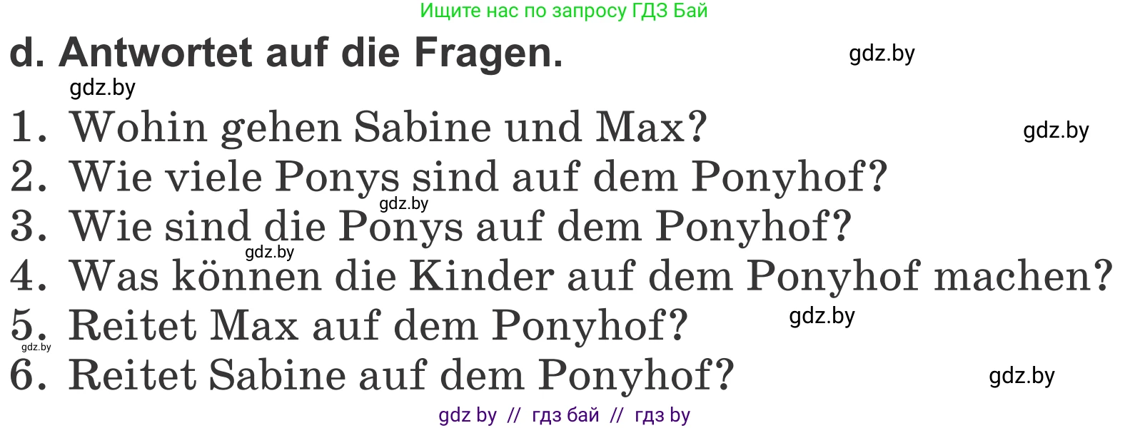 Немецкий язык (Deutsch), 4 класс Учебник (Schülerbuch), авторы: Будько Антонина Филипповна (Budjko Antonina), Урбанович Инна Ювинальевна (Urbanowitsch Ina), издательство Вышэйшая школа, Минск, 2019, жёлтого цвета, Часть 2, страница 115, номер 10d, Условие