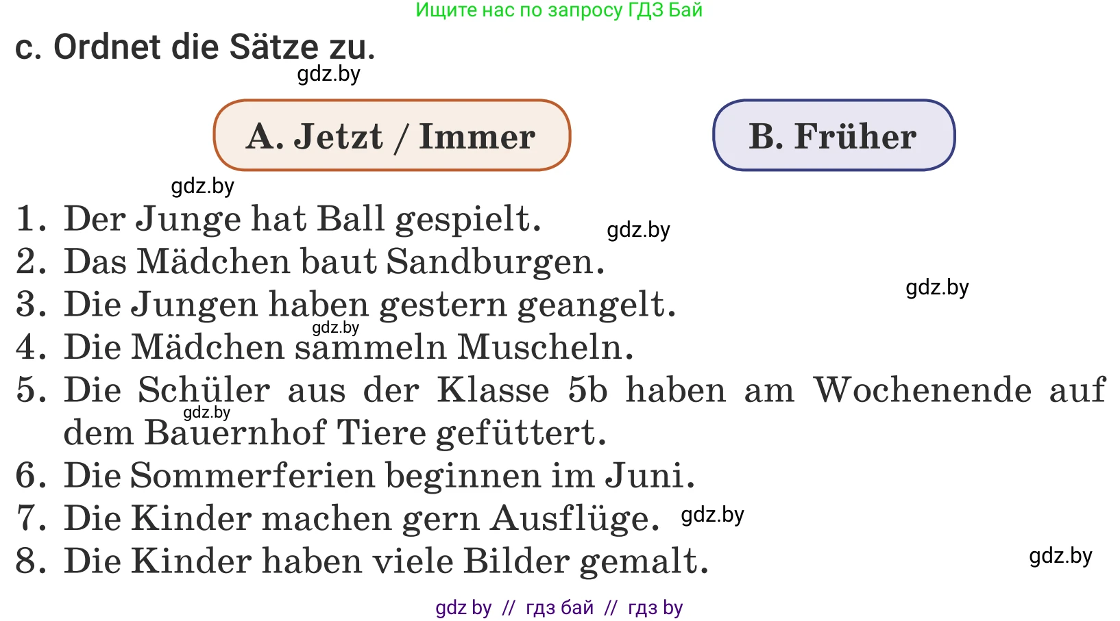 Немецкий язык (Deutsch), 5 класс Учебник (Schülerbuch), авторы: Будько Антонина Филипповна (Budjko Antonina), Урбанович Инна Ювинальевна (Urbanowitsch Ina), издательство Вышэйшая школа, Минск, 2020, жёлтого цвета, Часть 1, страница 31, номер 2c, Условие