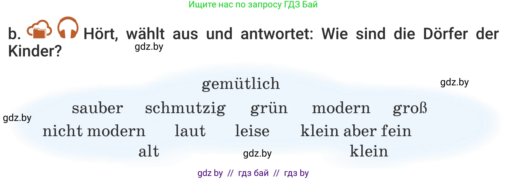 Немецкий язык (Deutsch), 5 класс Учебник (Schülerbuch), авторы: Будько Антонина Филипповна (Budjko Antonina), Урбанович Инна Ювинальевна (Urbanowitsch Ina), издательство Вышэйшая школа, Минск, 2020, жёлтого цвета, Часть 2, страница 24, номер 1b, Условие