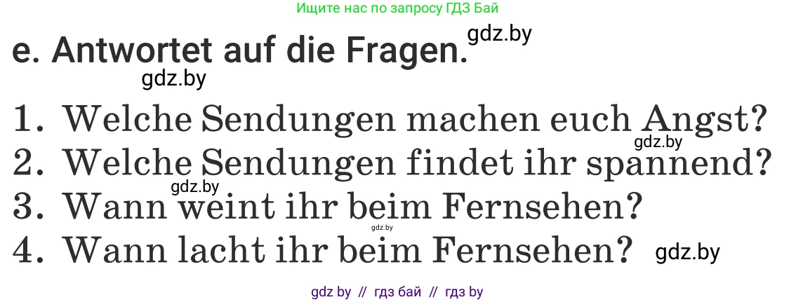 Немецкий язык (Deutsch), 5 класс Учебник (Schülerbuch), авторы: Будько Антонина Филипповна (Budjko Antonina), Урбанович Инна Ювинальевна (Urbanowitsch Ina), издательство Вышэйшая школа, Минск, 2020, жёлтого цвета, Часть 2, страница 79, номер 1e, Условие
