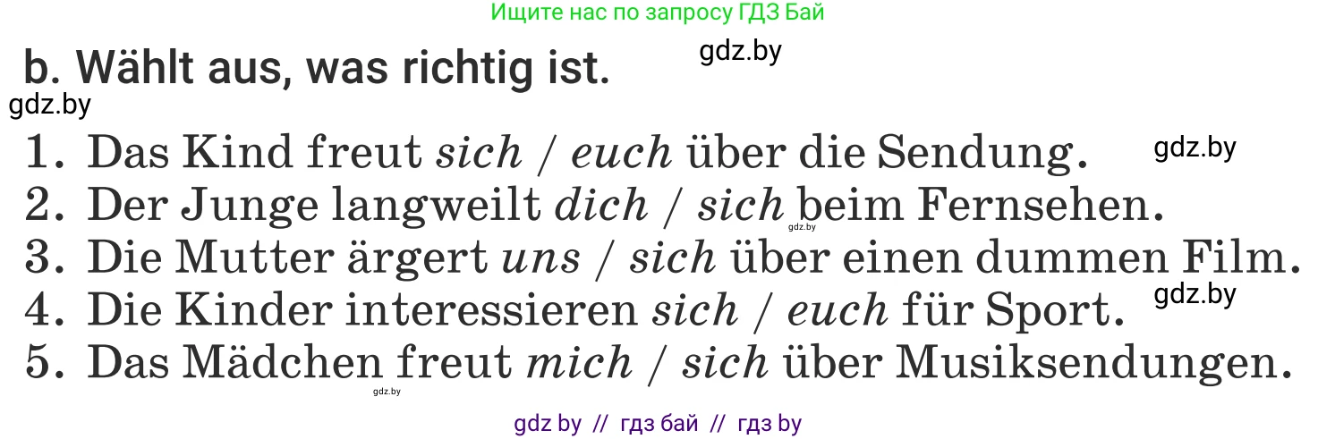 Немецкий язык (Deutsch), 5 класс Учебник (Schülerbuch), авторы: Будько Антонина Филипповна (Budjko Antonina), Урбанович Инна Ювинальевна (Urbanowitsch Ina), издательство Вышэйшая школа, Минск, 2020, жёлтого цвета, Часть 2, страница 80, номер 2b, Условие