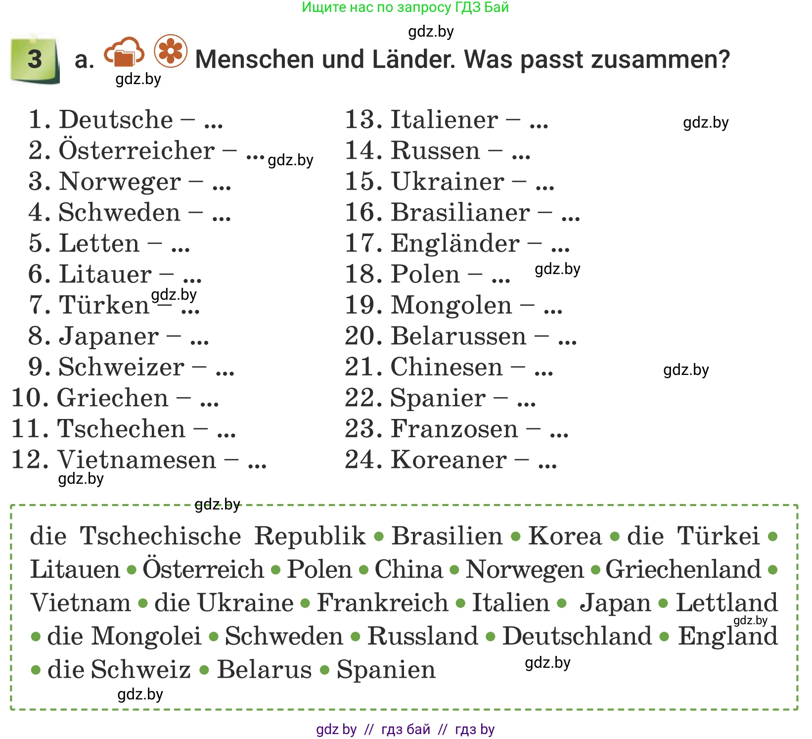 Немецкий язык (Deutsch), 5 класс Учебник (Schülerbuch), авторы: Будько Антонина Филипповна (Budjko Antonina), Урбанович Инна Ювинальевна (Urbanowitsch Ina), издательство Вышэйшая школа, Минск, 2020, жёлтого цвета, Часть 2, страница 91, номер 3a, Условие