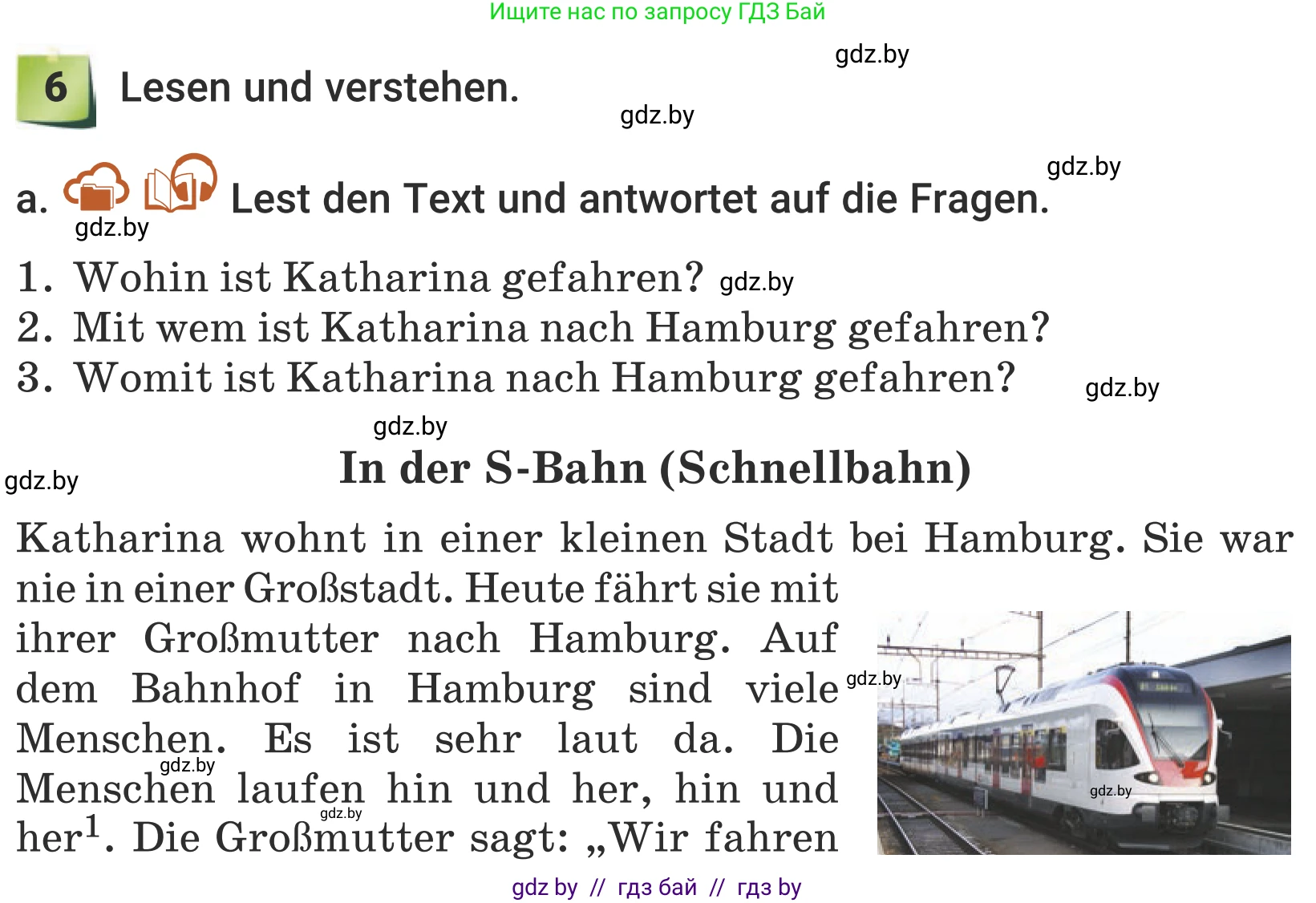 Немецкий язык (Deutsch), 5 класс Учебник (Schülerbuch), авторы: Будько Антонина Филипповна (Budjko Antonina), Урбанович Инна Ювинальевна (Urbanowitsch Ina), издательство Вышэйшая школа, Минск, 2020, жёлтого цвета, Часть 2, страница 109, номер 6a, Условие