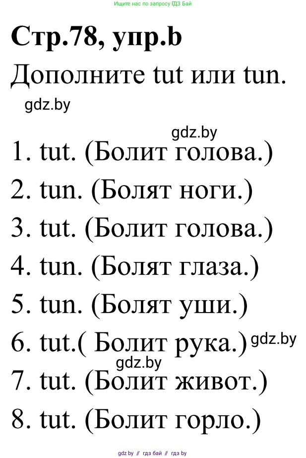 Немецкий язык (Deutsch), 5 класс Учебник (Schülerbuch), авторы: Будько Антонина Филипповна (Budjko Antonina), Урбанович Инна Ювинальевна (Urbanowitsch Ina), издательство Вышэйшая школа, Минск, 2020, жёлтого цвета, Часть 1, страница 78, номер 2b, Решение 2