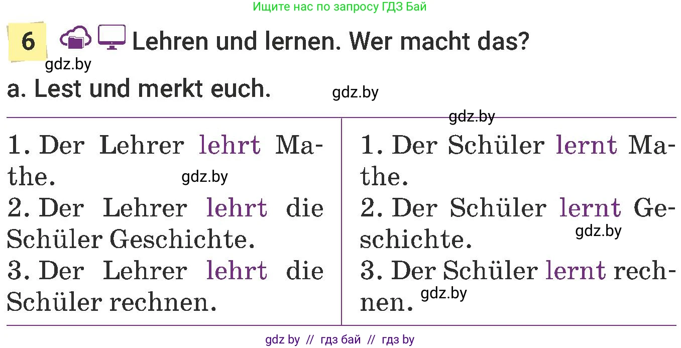 Немецкий язык (Deutsch), 6 класс Учебник (Schülerbuch), авторы: Будько Антонина Филипповна (Budjko Antonina), Урбанович Инна Ювинальевна (Urbanowitsch Ina), издательство Вышэйшая школа, Минск, 2020, бежевого цвета, страница 10, номер a, Условие