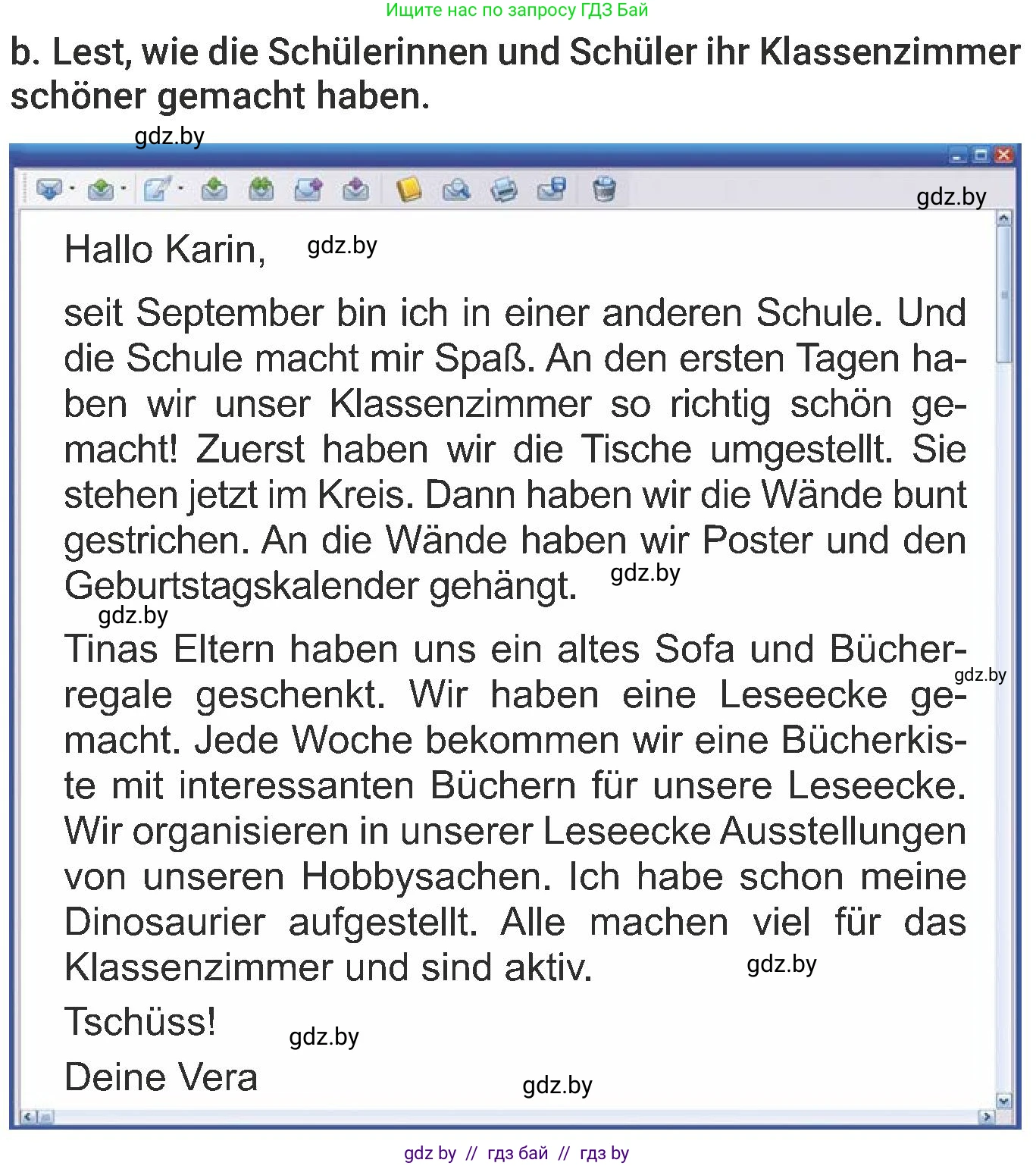 Немецкий язык (Deutsch), 6 класс Учебник (Schülerbuch), авторы: Будько Антонина Филипповна (Budjko Antonina), Урбанович Инна Ювинальевна (Urbanowitsch Ina), издательство Вышэйшая школа, Минск, 2020, бежевого цвета, страница 24, номер b, Условие