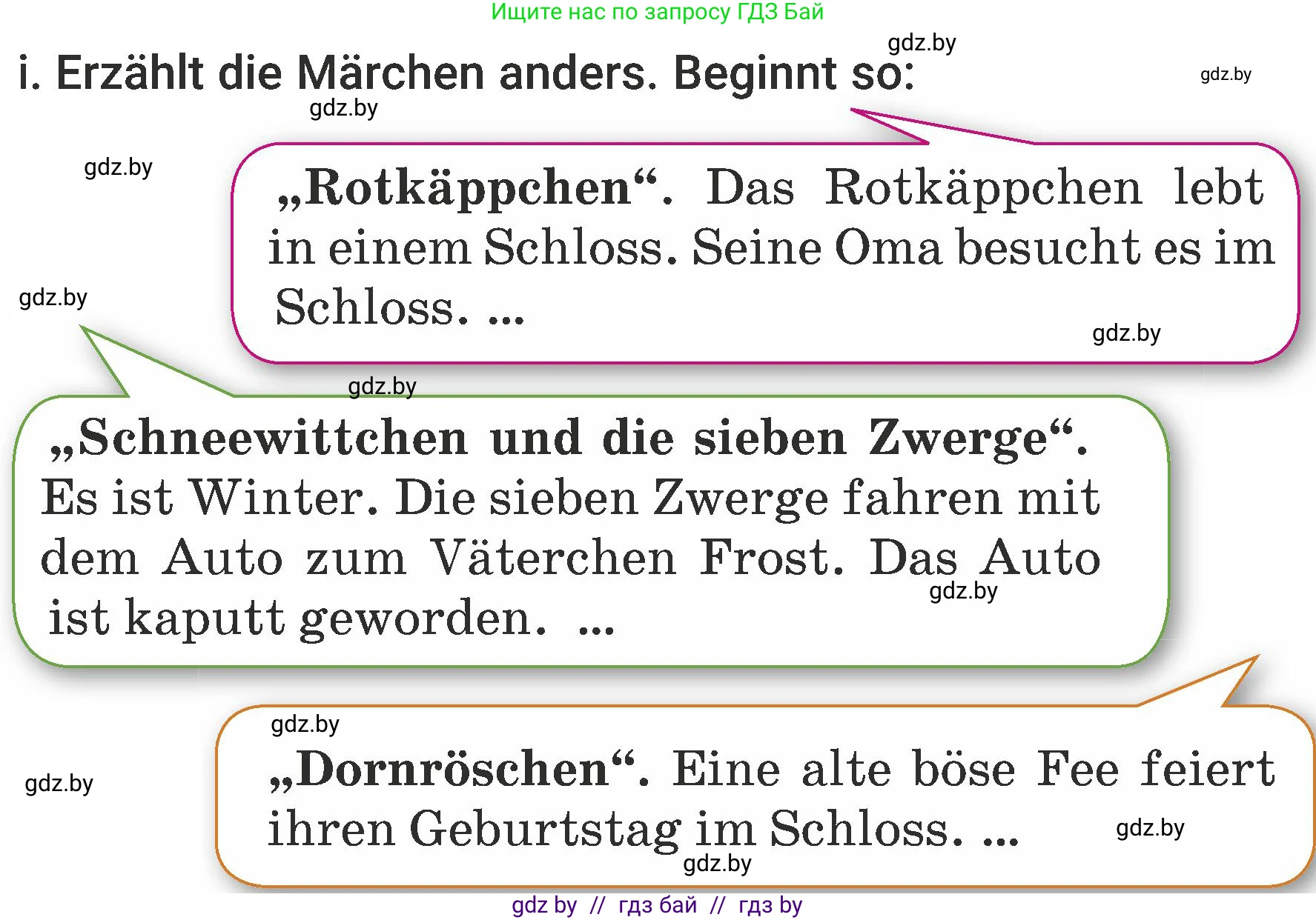 Немецкий язык (Deutsch), 6 класс Учебник (Schülerbuch), авторы: Будько Антонина Филипповна (Budjko Antonina), Урбанович Инна Ювинальевна (Urbanowitsch Ina), издательство Вышэйшая школа, Минск, 2020, бежевого цвета, страница 53, номер i, Условие