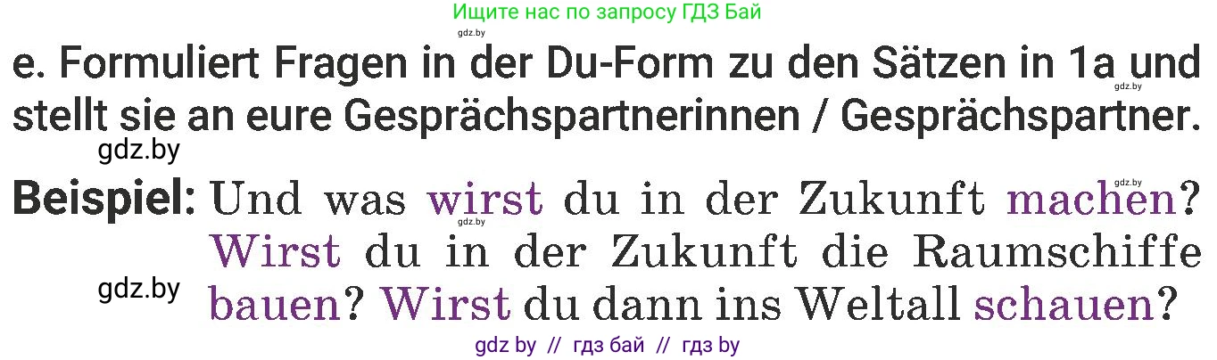Немецкий язык (Deutsch), 6 класс Учебник (Schülerbuch), авторы: Будько Антонина Филипповна (Budjko Antonina), Урбанович Инна Ювинальевна (Urbanowitsch Ina), издательство Вышэйшая школа, Минск, 2020, бежевого цвета, страница 164, номер e, Условие