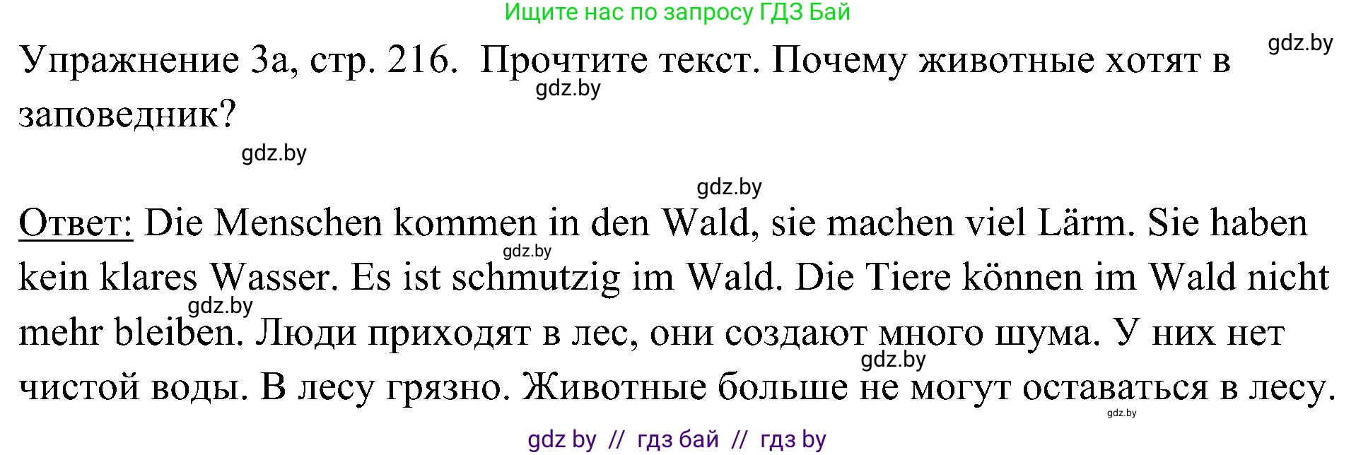 Немецкий язык (Deutsch), 6 класс Учебник (Schülerbuch), авторы: Будько Антонина Филипповна (Budjko Antonina), Урбанович Инна Ювинальевна (Urbanowitsch Ina), издательство Вышэйшая школа, Минск, 2020, бежевого цвета, страница 216, номер a, Решение
