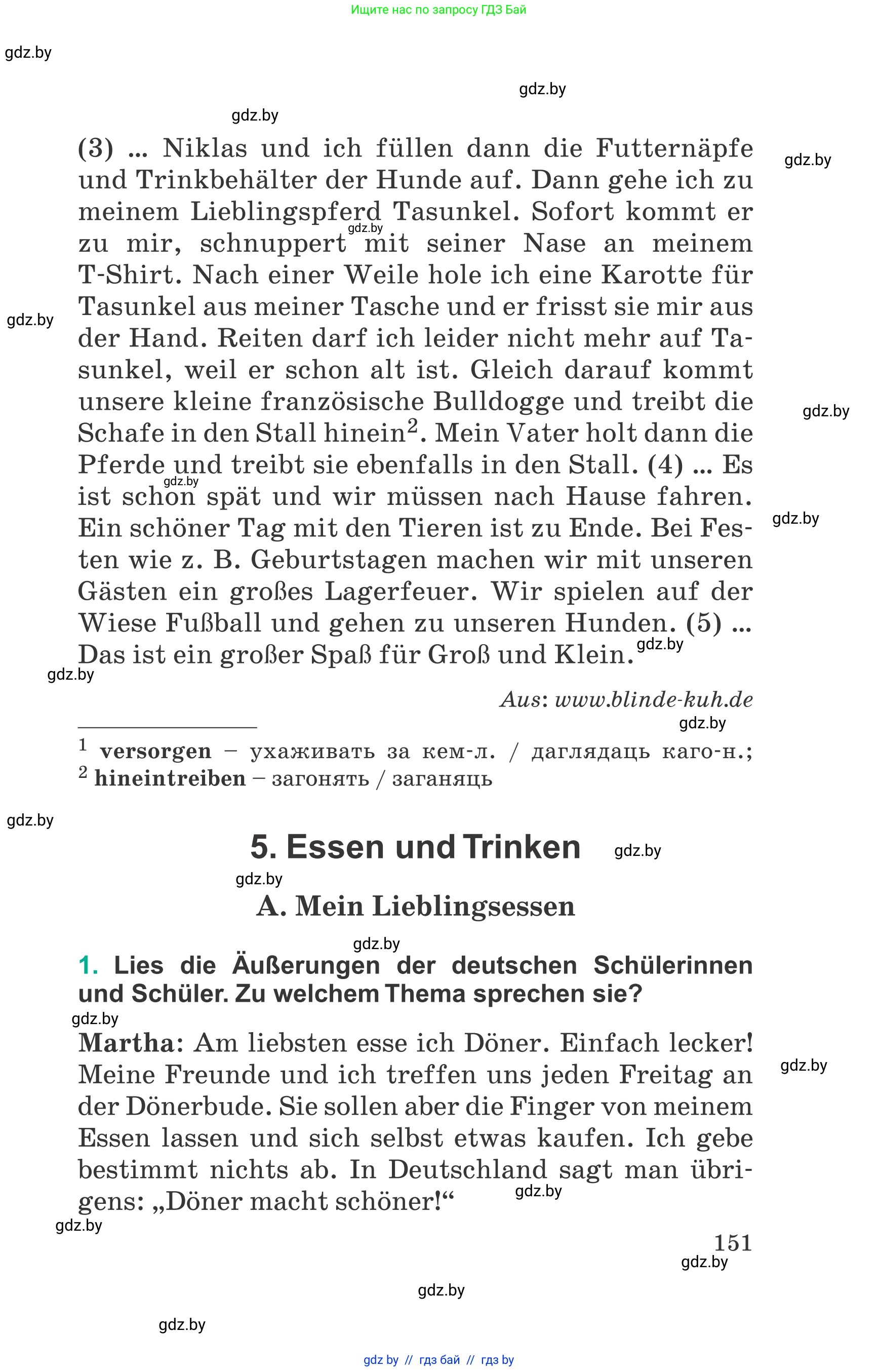 Немецкий язык (Deutsch), 6 класс Учебник (Schülerbuch), авторы: Зуевская Елена Викторовна, Салынская Светлана Ивановна, Негурэ Ольга Вячеславовна, издательство Вышэйшая школа, Минск, 2022, жёлтого цвета, Teil 2, страница 151