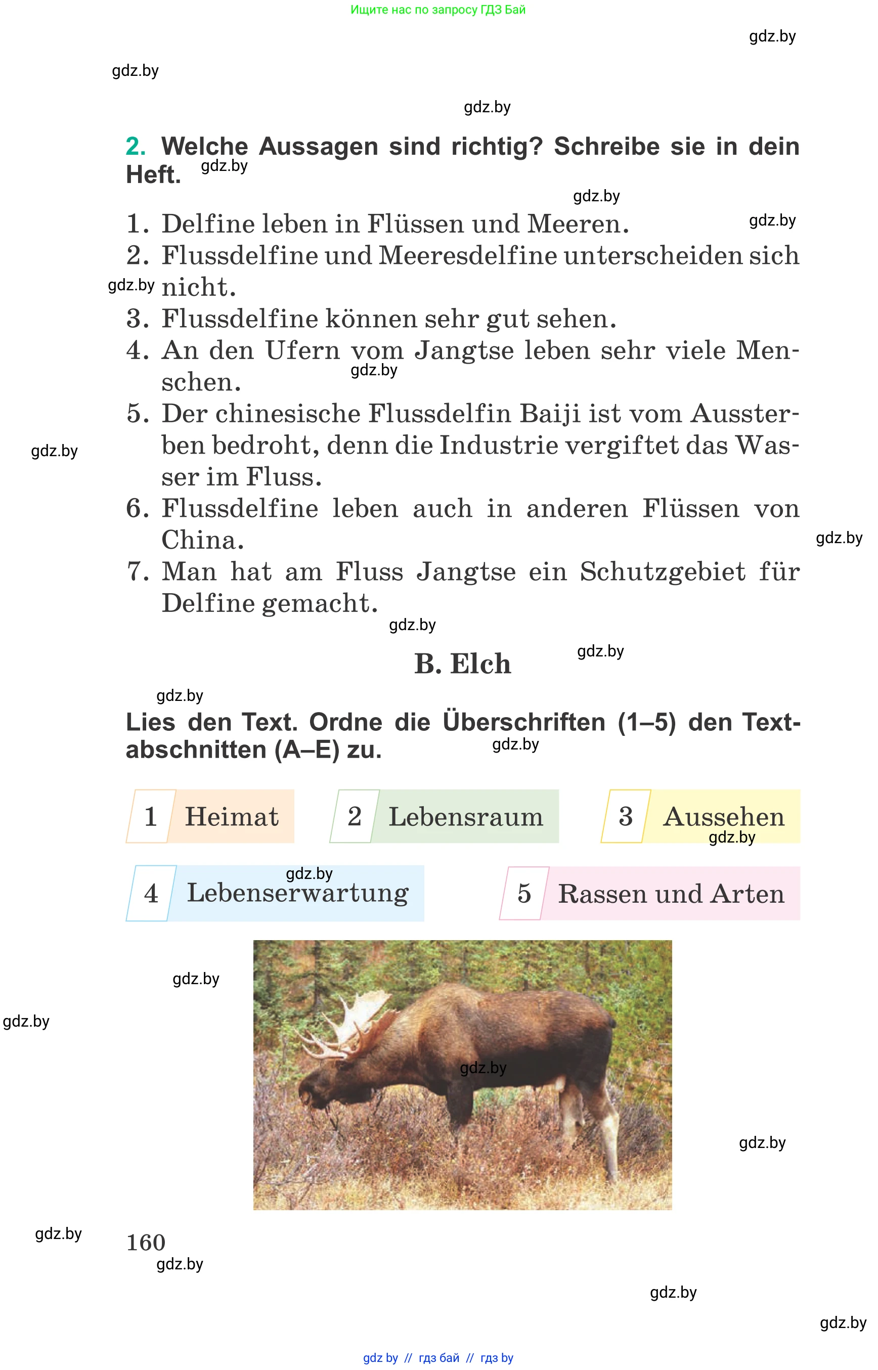 Немецкий язык (Deutsch), 6 класс Учебник (Schülerbuch), авторы: Зуевская Елена Викторовна, Салынская Светлана Ивановна, Негурэ Ольга Вячеславовна, издательство Вышэйшая школа, Минск, 2022, жёлтого цвета, Teil 2, страница 160