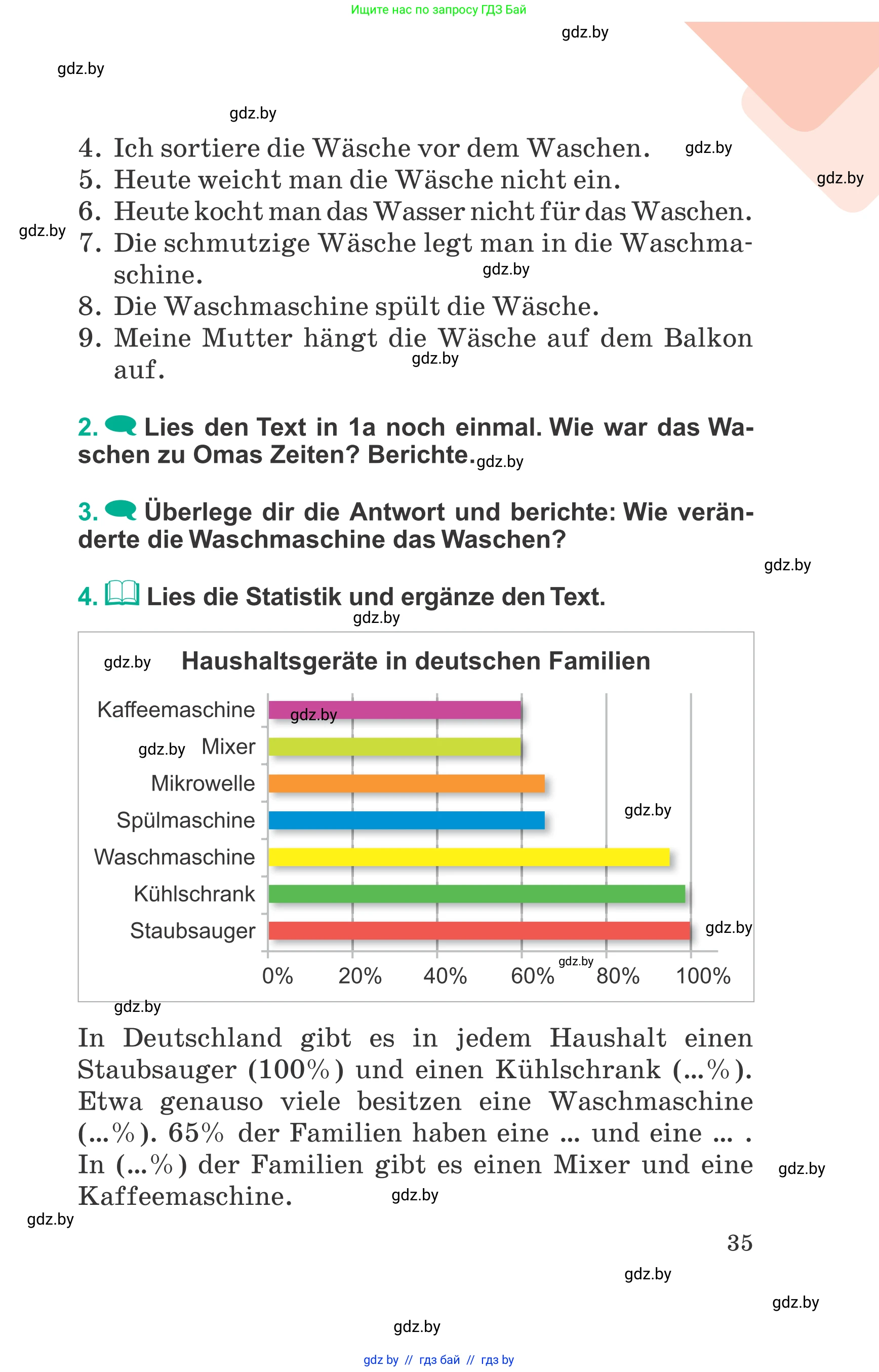 Немецкий язык (Deutsch), 6 класс Учебник (Schülerbuch), авторы: Зуевская Елена Викторовна, Салынская Светлана Ивановна, Негурэ Ольга Вячеславовна, издательство Вышэйшая школа, Минск, 2022, жёлтого цвета, Teil 2, страница 35