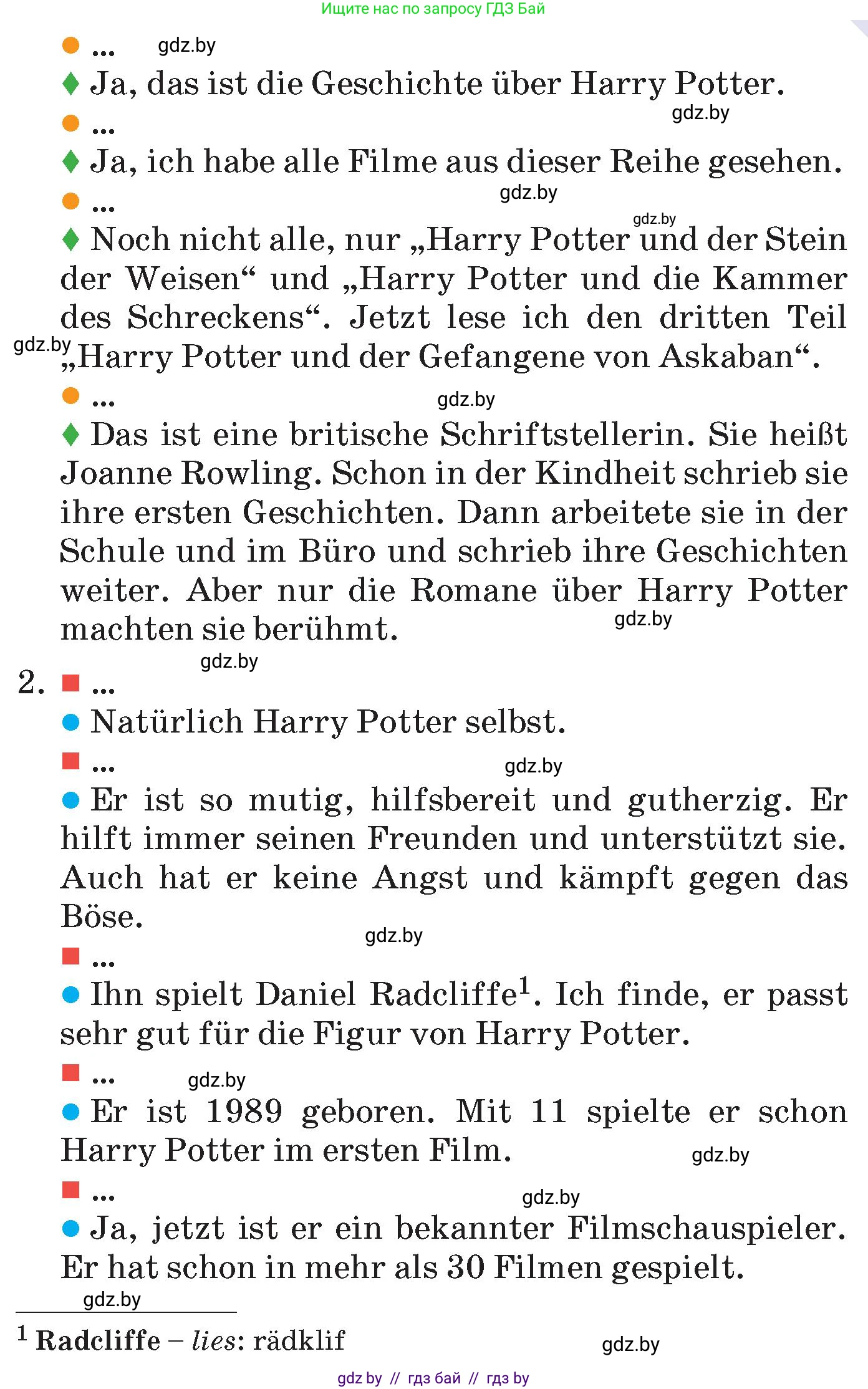 Немецкий язык (Deutsch), 6 класс Учебник (Schülerbuch), авторы: Зуевская Елена Викторовна, Салынская Светлана Ивановна, Негурэ Ольга Вячеславовна, издательство Вышэйшая школа, Минск, 2022, жёлтого цвета, Teil 1, страница 100, номер 8, Условие (продолжение 2)