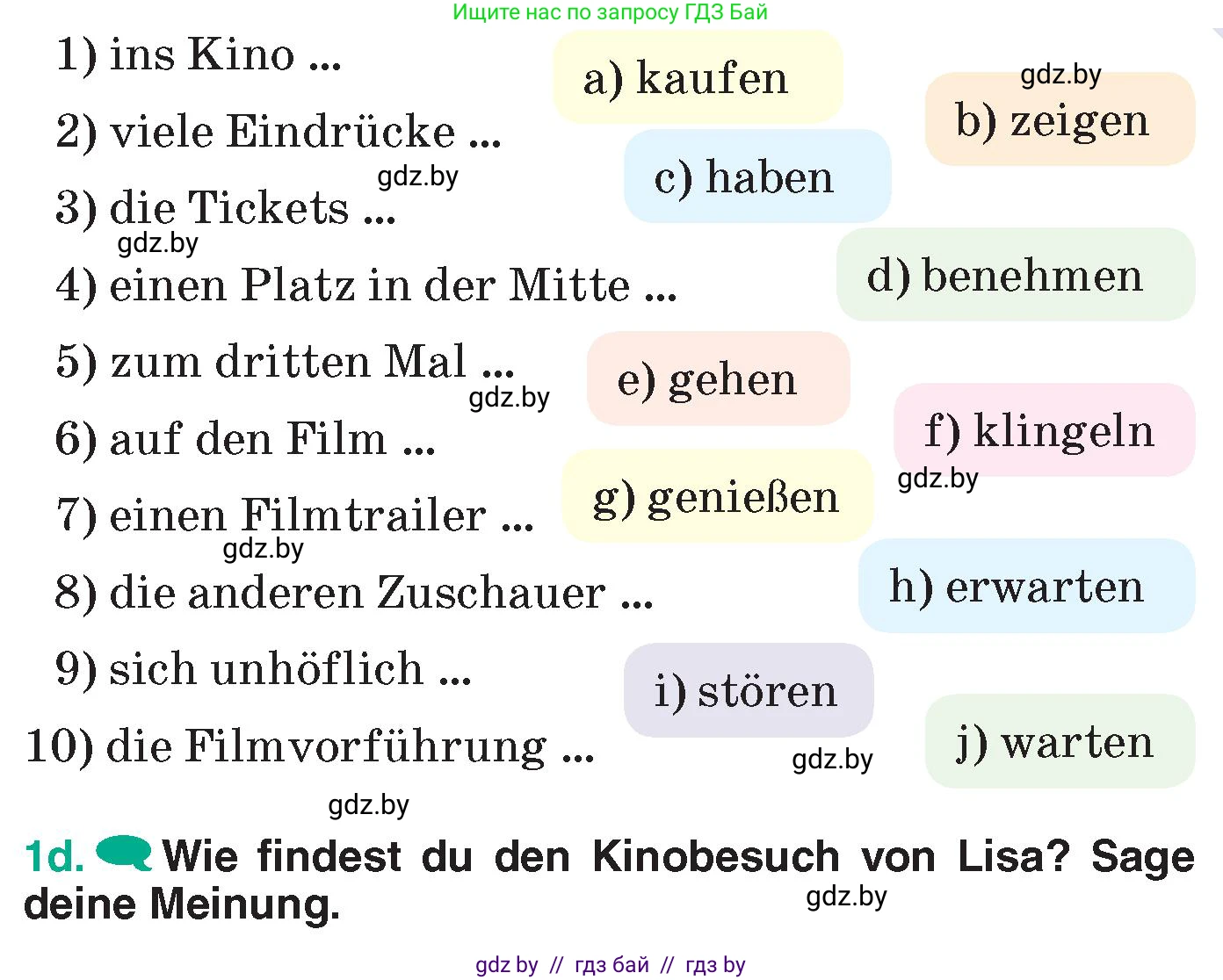 Немецкий язык (Deutsch), 6 класс Учебник (Schülerbuch), авторы: Зуевская Елена Викторовна, Салынская Светлана Ивановна, Негурэ Ольга Вячеславовна, издательство Вышэйшая школа, Минск, 2022, жёлтого цвета, Teil 1, страница 106, номер 1, Условие (продолжение 4)