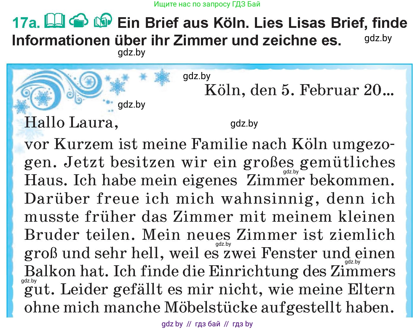Немецкий язык (Deutsch), 6 класс Учебник (Schülerbuch), авторы: Зуевская Елена Викторовна, Салынская Светлана Ивановна, Негурэ Ольга Вячеславовна, издательство Вышэйшая школа, Минск, 2022, жёлтого цвета, Teil 2, страница 18, номер 17, Условие