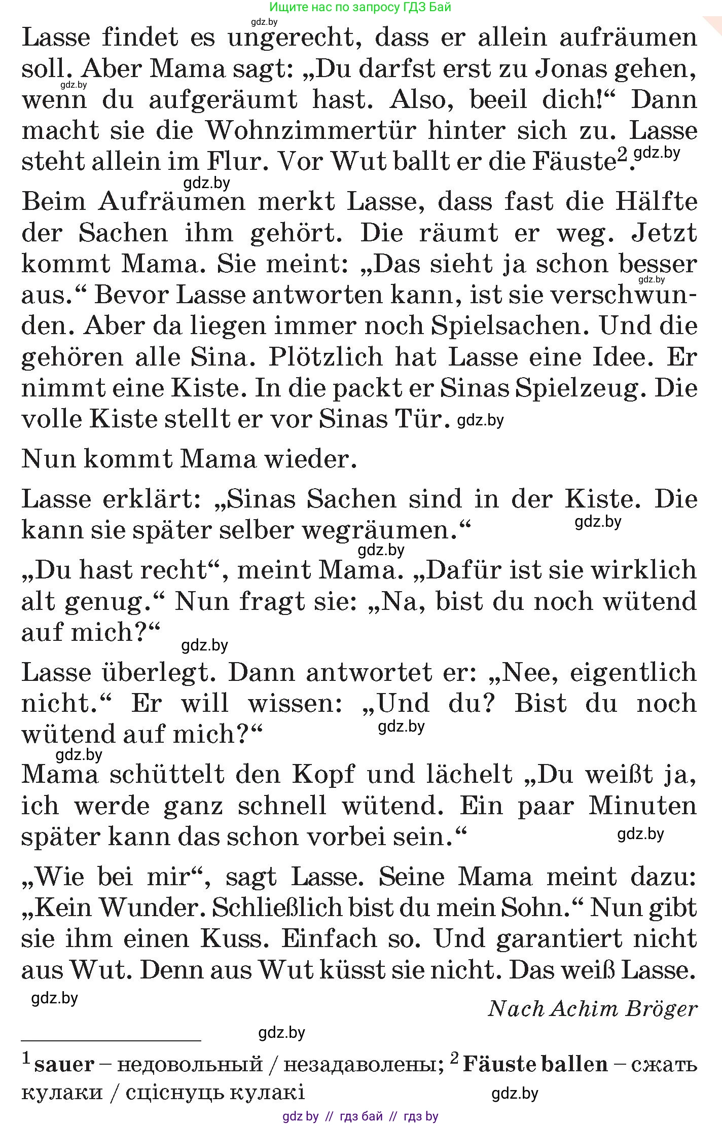 Немецкий язык (Deutsch), 6 класс Учебник (Schülerbuch), авторы: Зуевская Елена Викторовна, Салынская Светлана Ивановна, Негурэ Ольга Вячеславовна, издательство Вышэйшая школа, Минск, 2022, жёлтого цвета, Teil 2, страница 30, номер 12, Условие (продолжение 2)