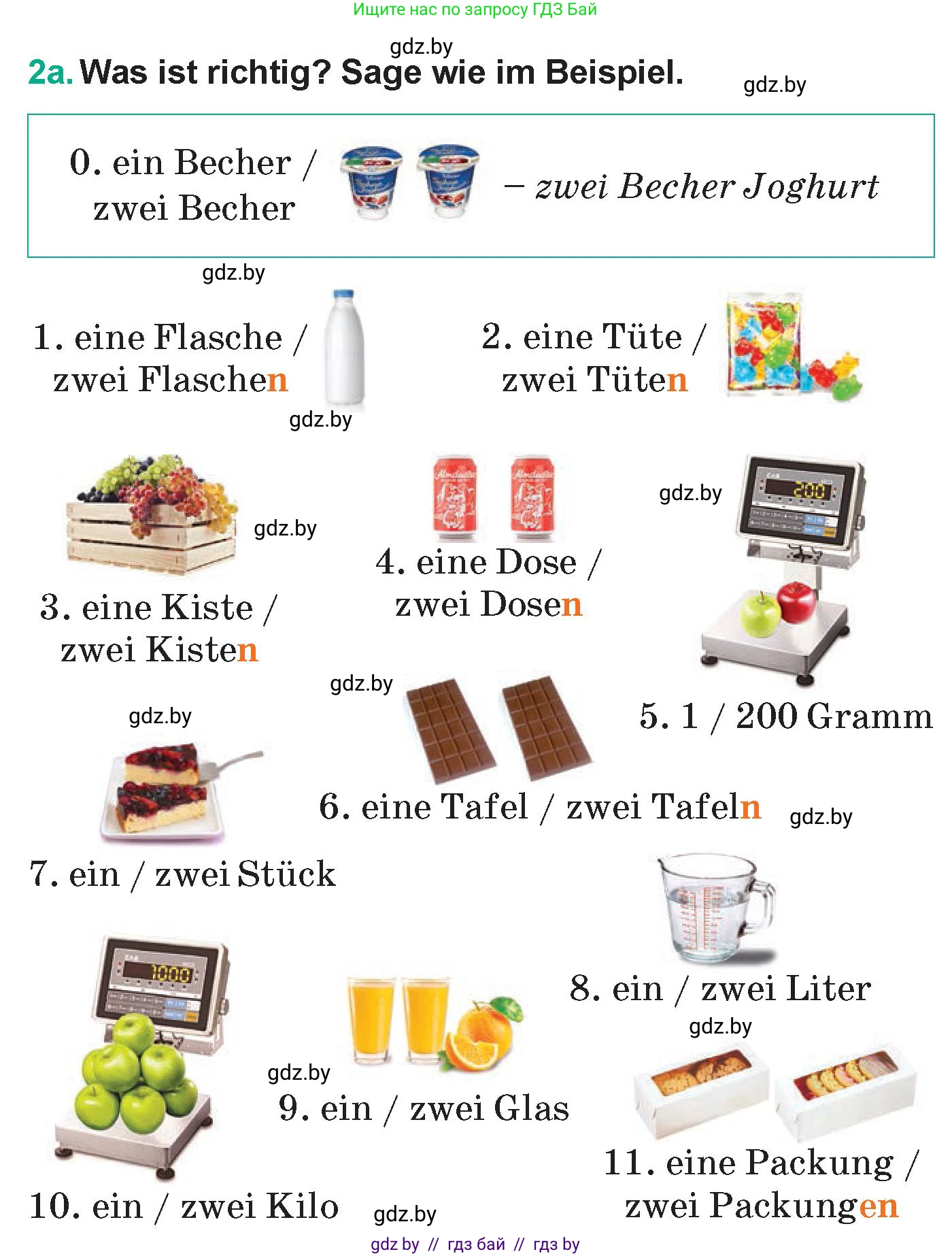 Немецкий язык (Deutsch), 6 класс Учебник (Schülerbuch), авторы: Зуевская Елена Викторовна, Салынская Светлана Ивановна, Негурэ Ольга Вячеславовна, издательство Вышэйшая школа, Минск, 2022, жёлтого цвета, Teil 2, страница 64, номер 2, Условие