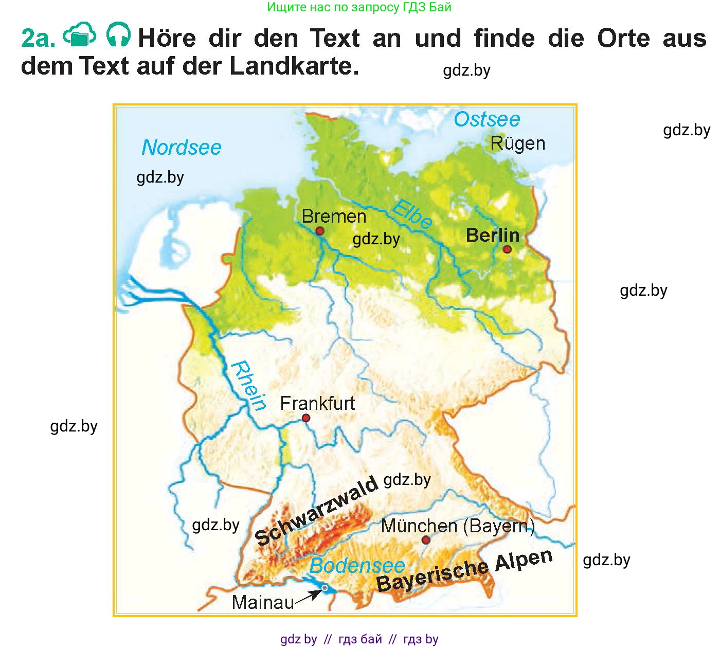 Немецкий язык (Deutsch), 6 класс Учебник (Schülerbuch), авторы: Зуевская Елена Викторовна, Салынская Светлана Ивановна, Негурэ Ольга Вячеславовна, издательство Вышэйшая школа, Минск, 2022, жёлтого цвета, Teil 2, страница 80, номер 2, Условие