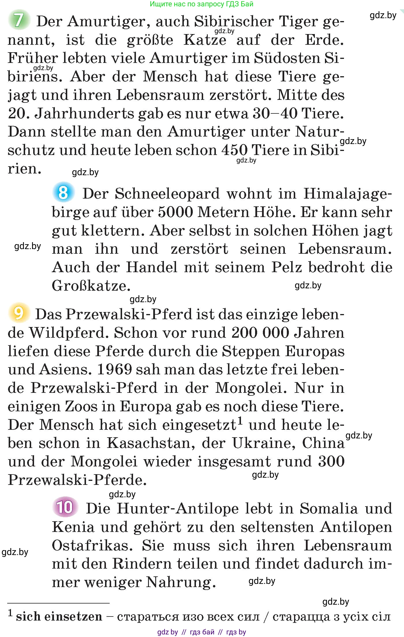 Немецкий язык (Deutsch), 6 класс Учебник (Schülerbuch), авторы: Зуевская Елена Викторовна, Салынская Светлана Ивановна, Негурэ Ольга Вячеславовна, издательство Вышэйшая школа, Минск, 2022, жёлтого цвета, Teil 2, страница 121, номер 2, Условие (продолжение 3)
